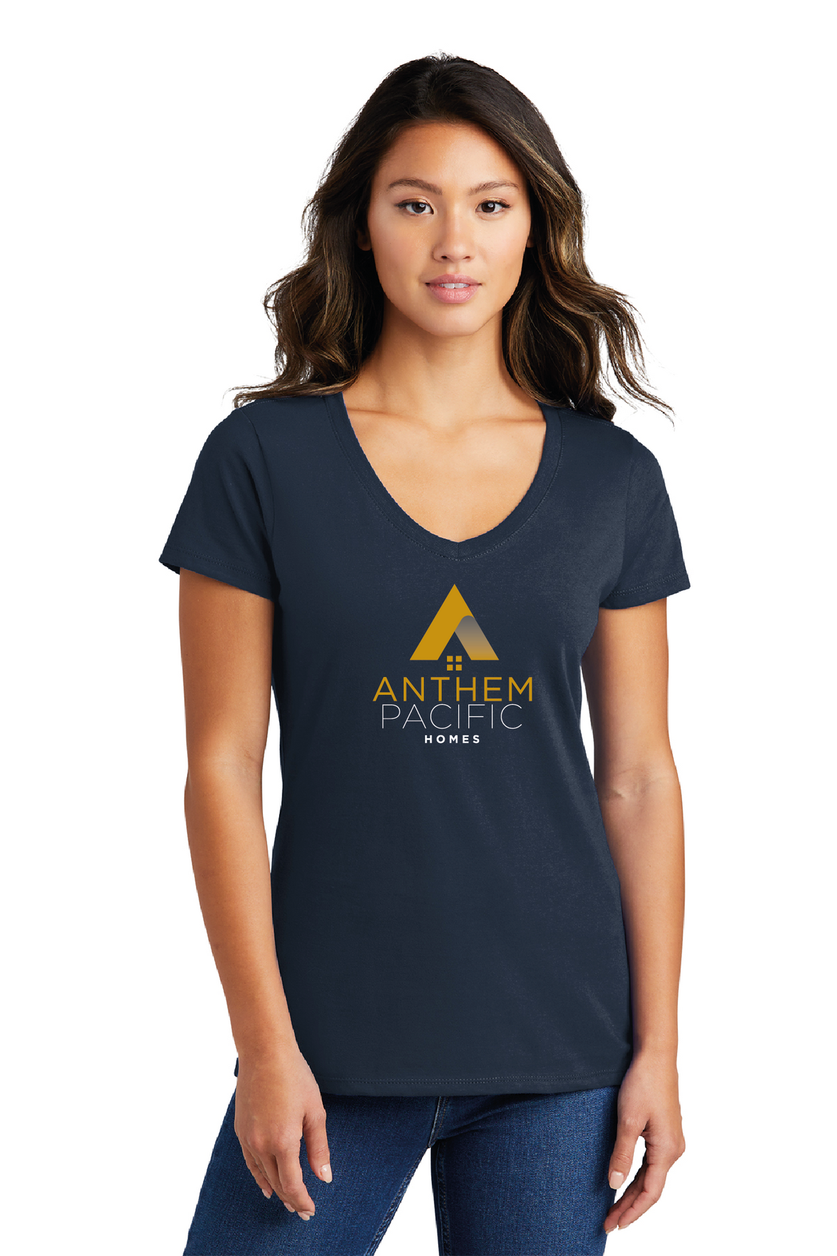 LPC450V - Port &amp; Company Women&#39;s Fan Favorite V-Neck Tee - Anthem Pacific Homes - Restock Store - Screen Print - #28707