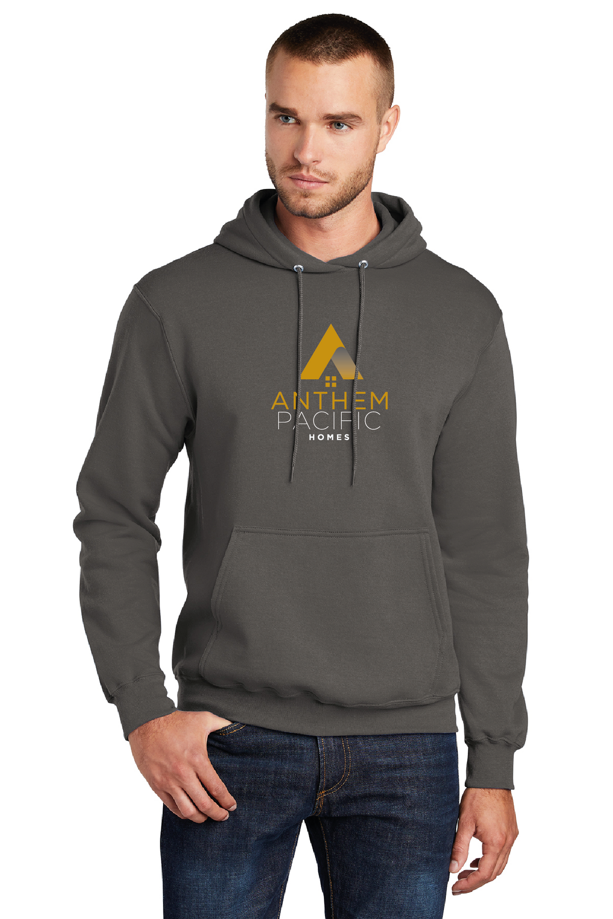 PC78H - Port &amp; Company - Core Fleece Pullover Hooded Sweatshirt - Anthem Pacific Homes - Restock Store - Screen Print - #28707