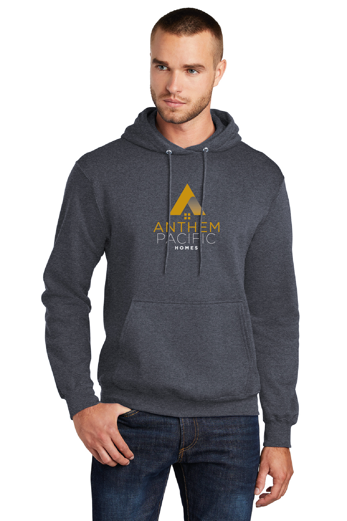 PC78H - Port &amp; Company - Core Fleece Pullover Hooded Sweatshirt - Anthem Pacific Homes - Restock Store - Screen Print - #28707