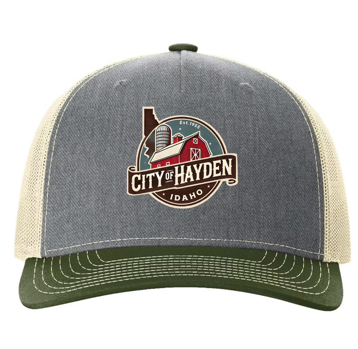 Richardson - Snapback Trucker Cap - 112 - Hayden Logowear - Stoddard Barn - Retail Store - Digital Print - #28139