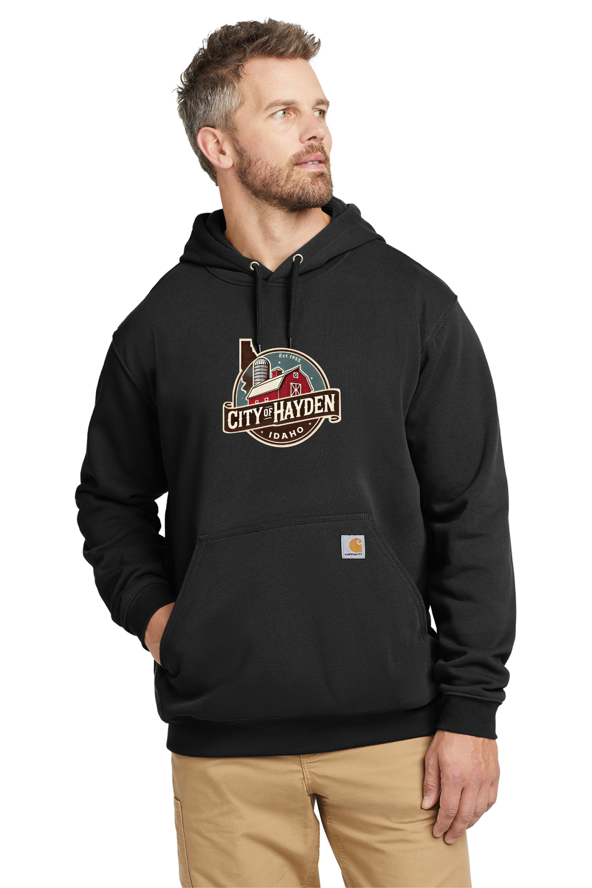 Carhartt - Carhartt Midweight Hooded Sweatshirt. CTK121 - Hayden Logowear - Stoddard Barn - Retail Store - Digital Print - #28139