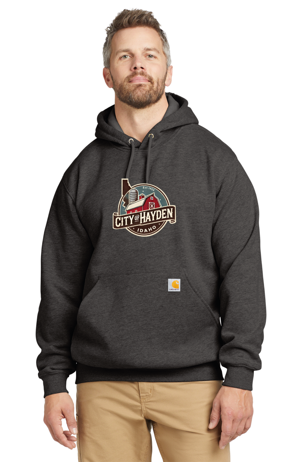 Carhartt - Carhartt Midweight Hooded Sweatshirt. CTK121 - Hayden Logowear - Stoddard Barn - Retail Store - Digital Print - #28139