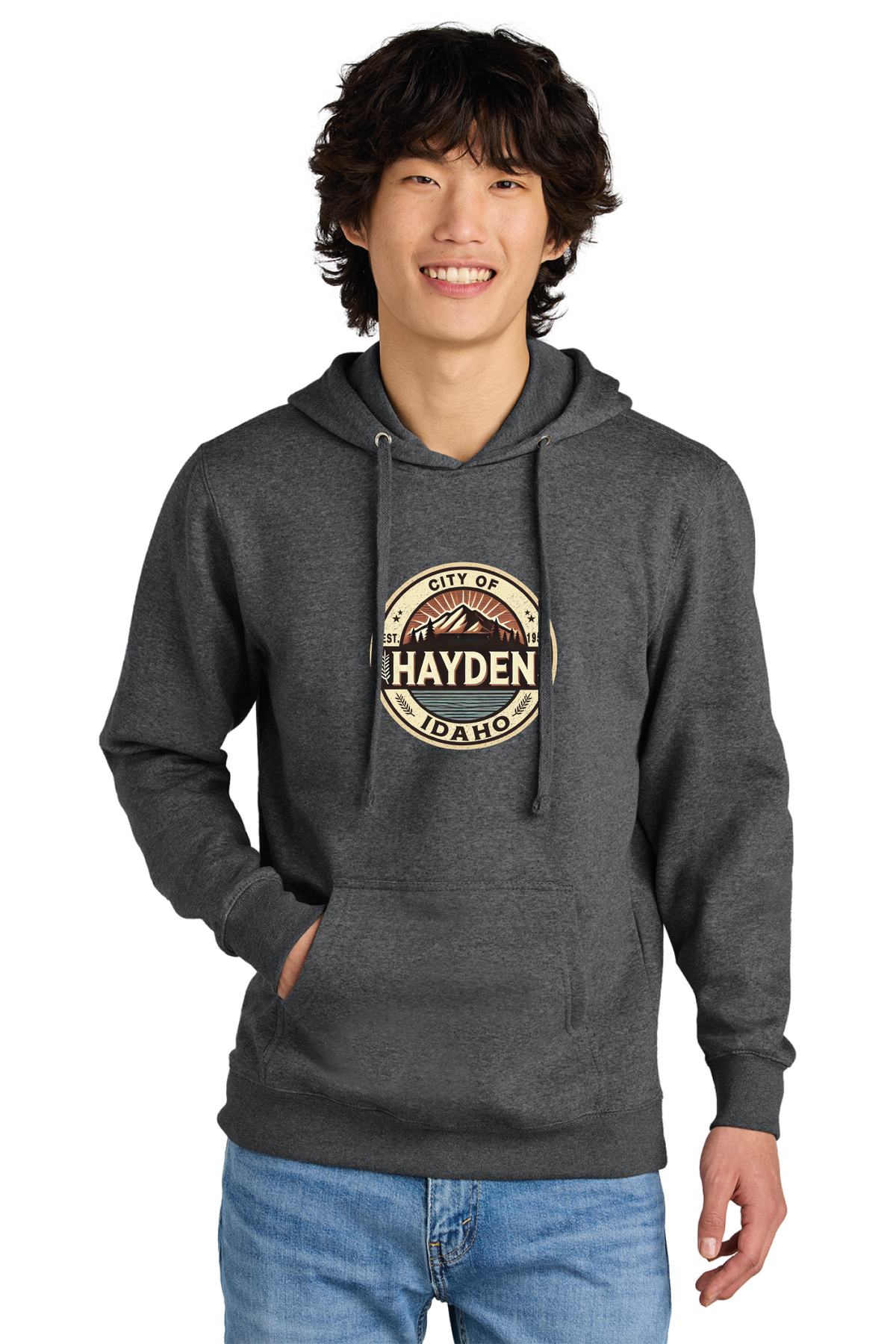 District - District V.I.T. Fleece Hoodie DT6100 - Hayden Logowear - From Prairie to Mountains - Retail Store - Digital Print - #28418
