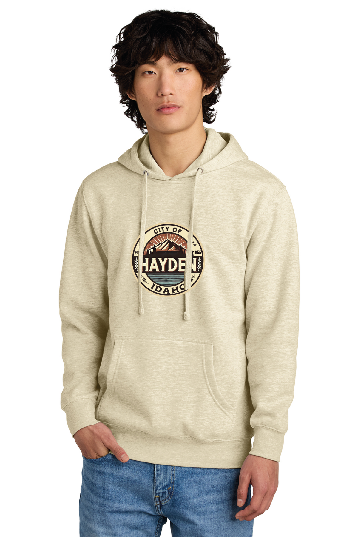 District - District V.I.T. Fleece Hoodie DT6100 - Hayden Logowear - From Prairie to Mountains - Retail Store - Digital Print - #28418