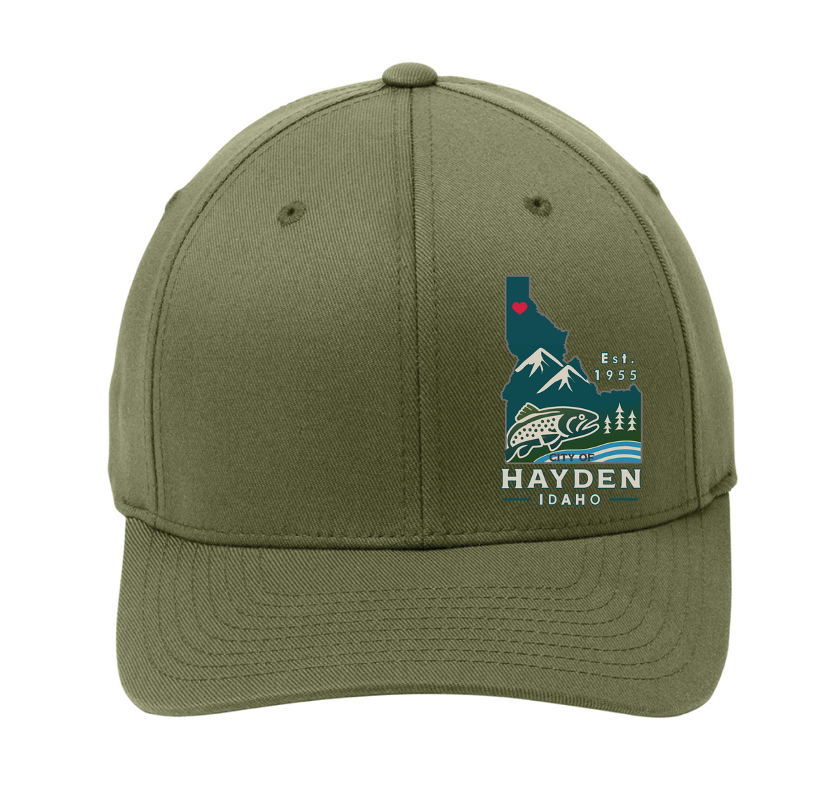 Port Authority - Port Authority Flexfit Cap. C865 - Hayden Logowear - Hayden Lake Trout - Retail Store - Digital Print - #28419