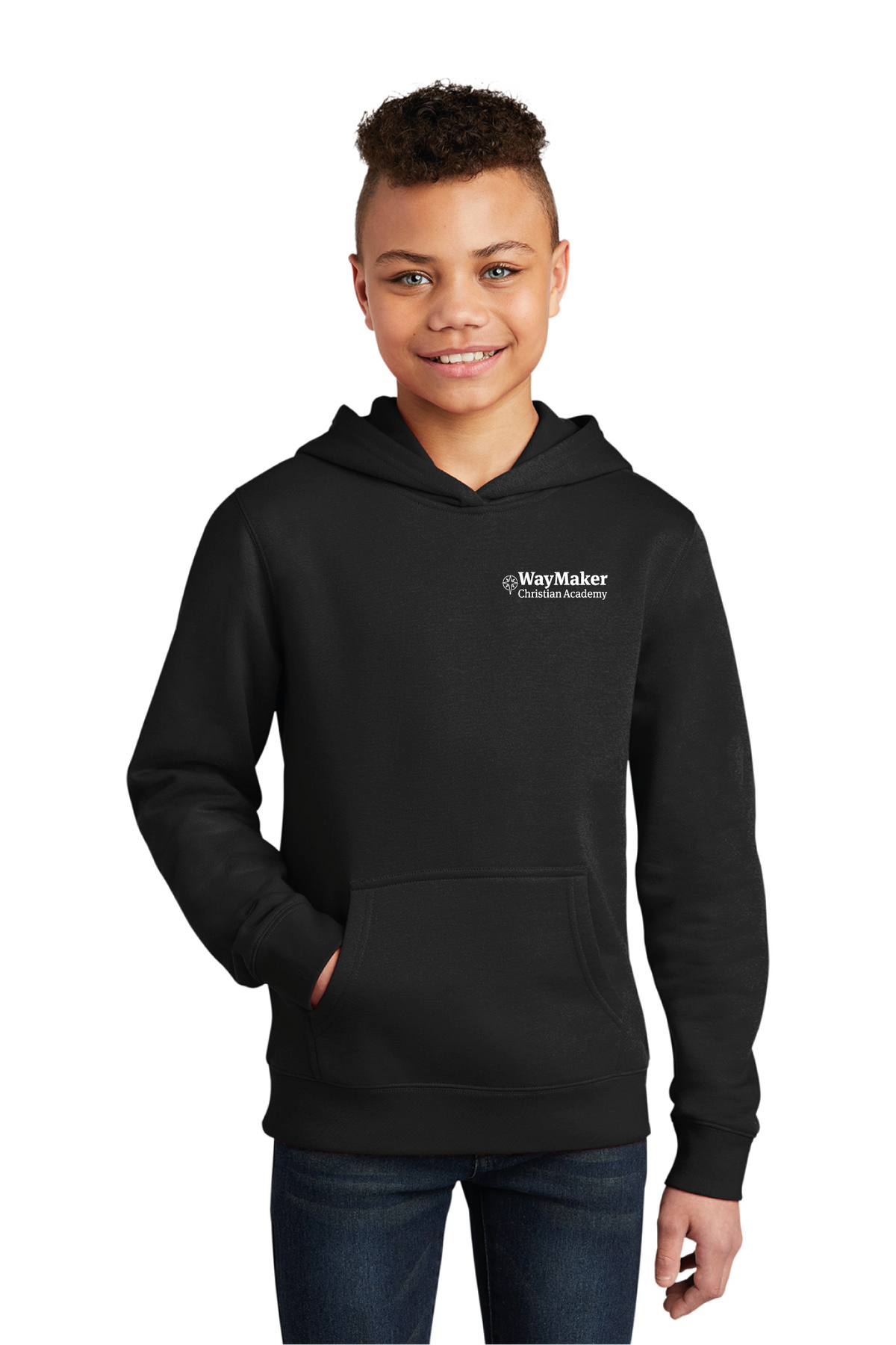 District - District Youth V.I.T. Fleece Hoodie DT6100Y - WayMaker - School Store - Transfer Screen Print - #28457