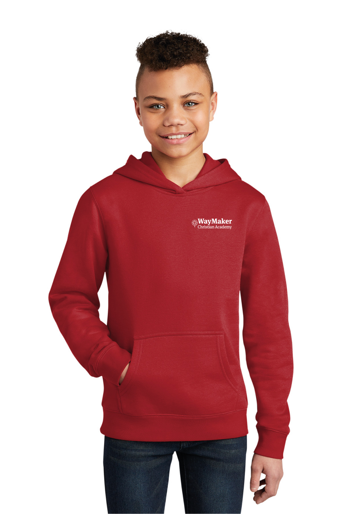 District - District Youth V.I.T. Fleece Hoodie DT6100Y - WayMaker - School Store - Transfer Screen Print - #28457