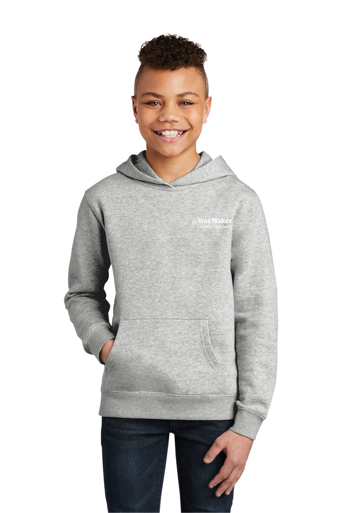 District - District Youth V.I.T. Fleece Hoodie DT6100Y - WayMaker - School Store - Transfer Screen Print - #28457