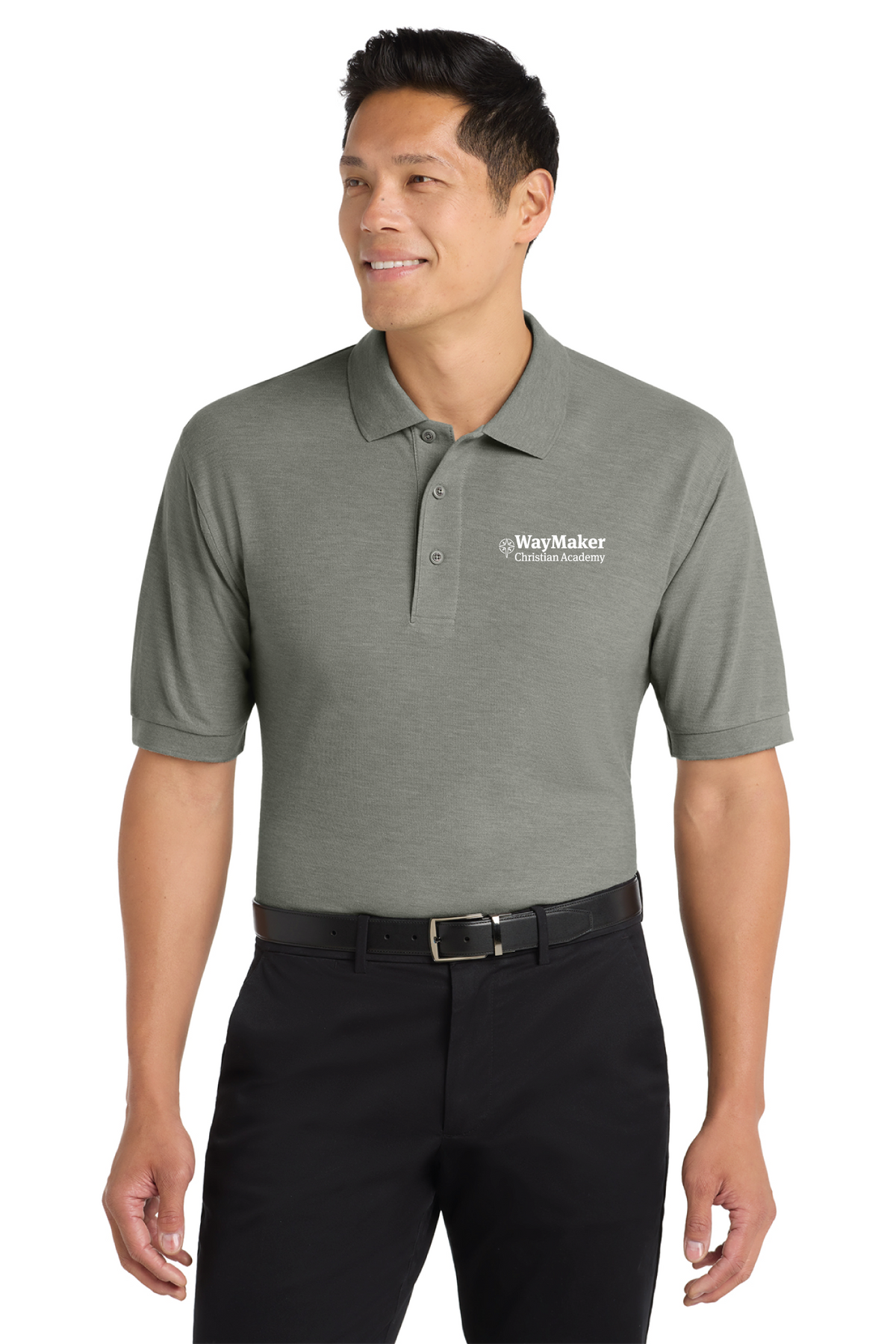 Port Authority - Port Authority Silk Touch Polo K500 - WayMaker - School Store - Transfer Screen Print - #28457