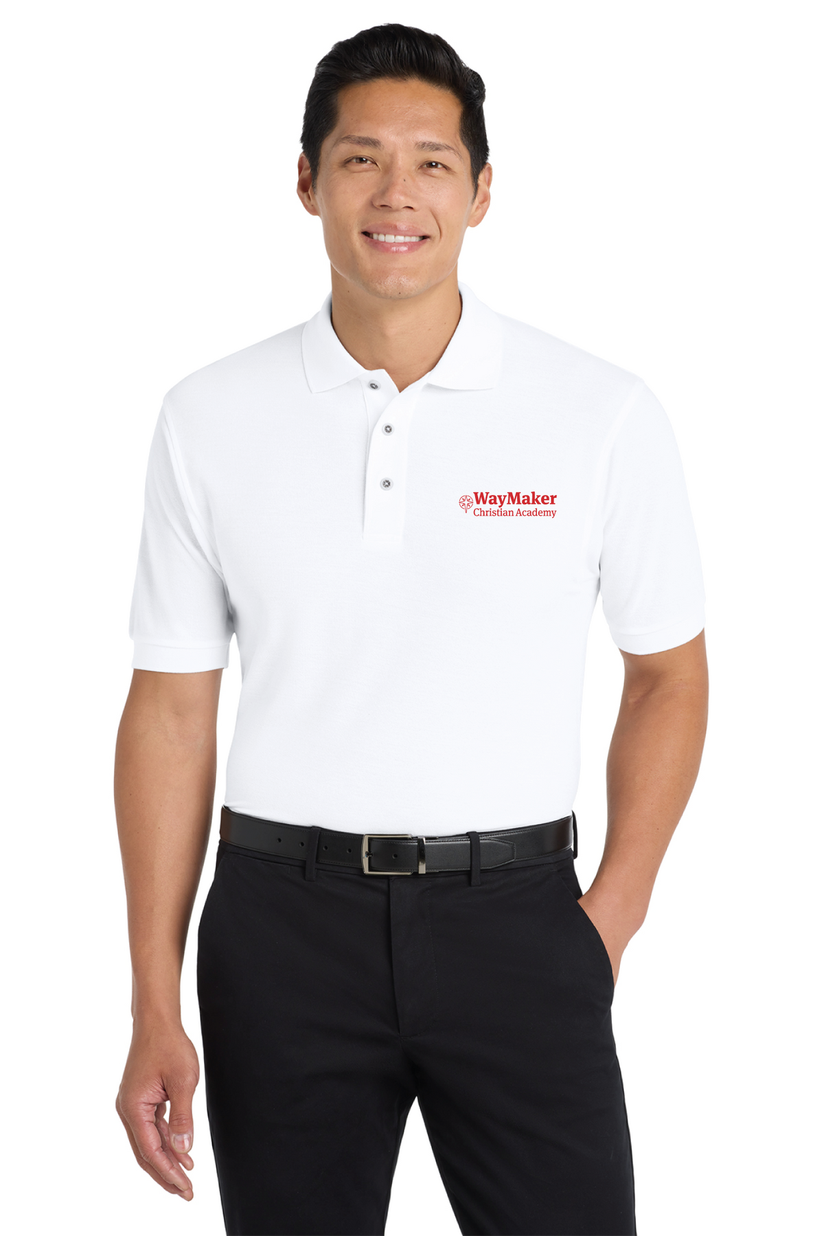 Port Authority - Port Authority Silk Touch Polo K500 - WayMaker - School Store - Transfer Screen Print - #28457