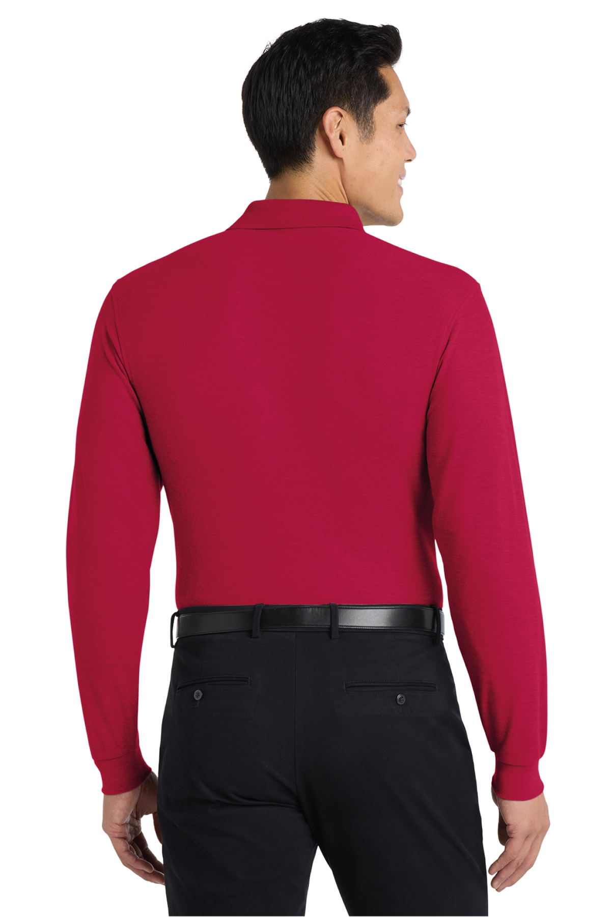 Port Authority - Port Authority Silk Touch Long Sleeve Polo. K500LS - WayMaker - School Store - Transfer Screen Print - #28457