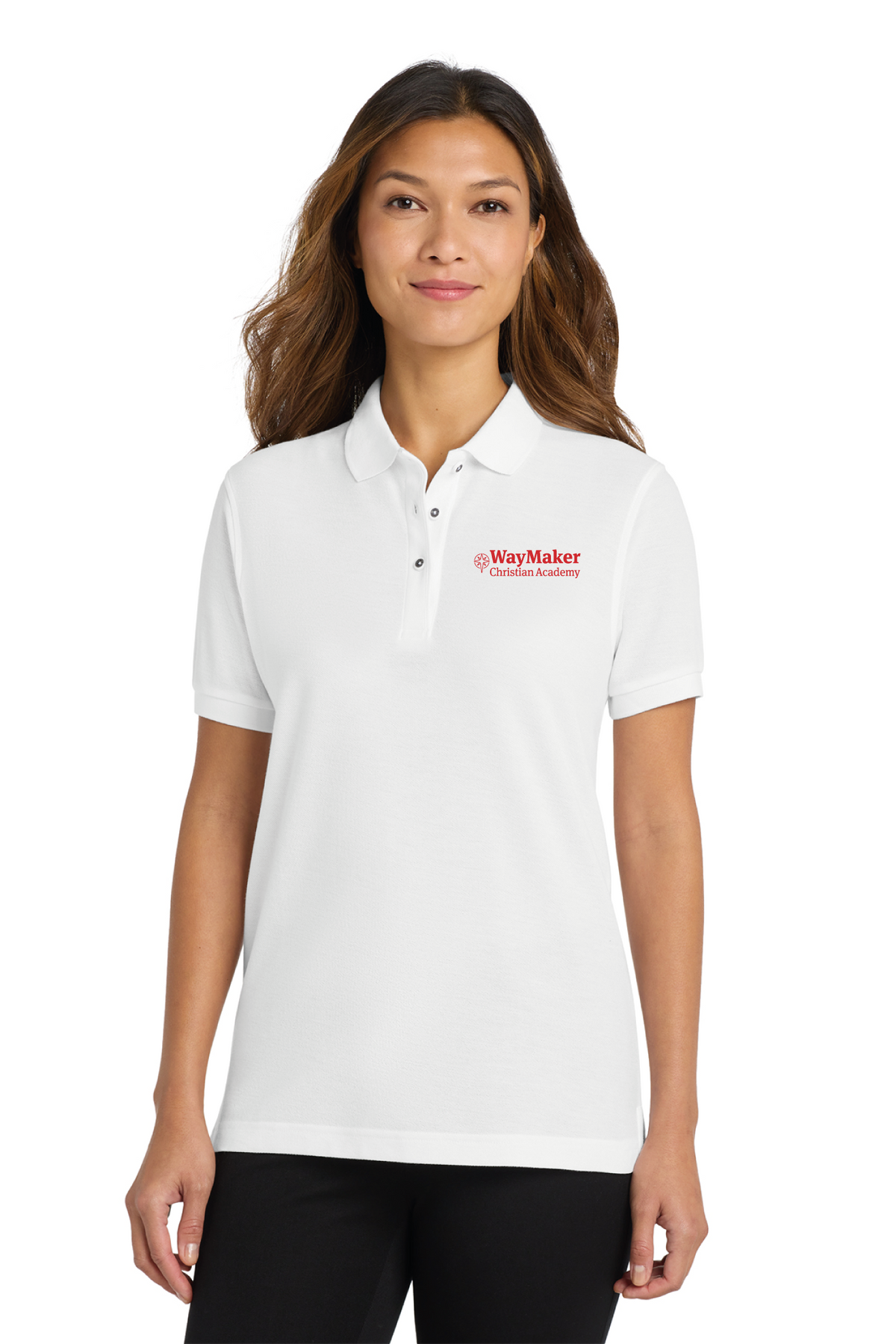 Port Authority - Port Authority Women&#39;s Silk Touch Polo. L500 - WayMaker - School Store - Transfer Screen Print - #28457