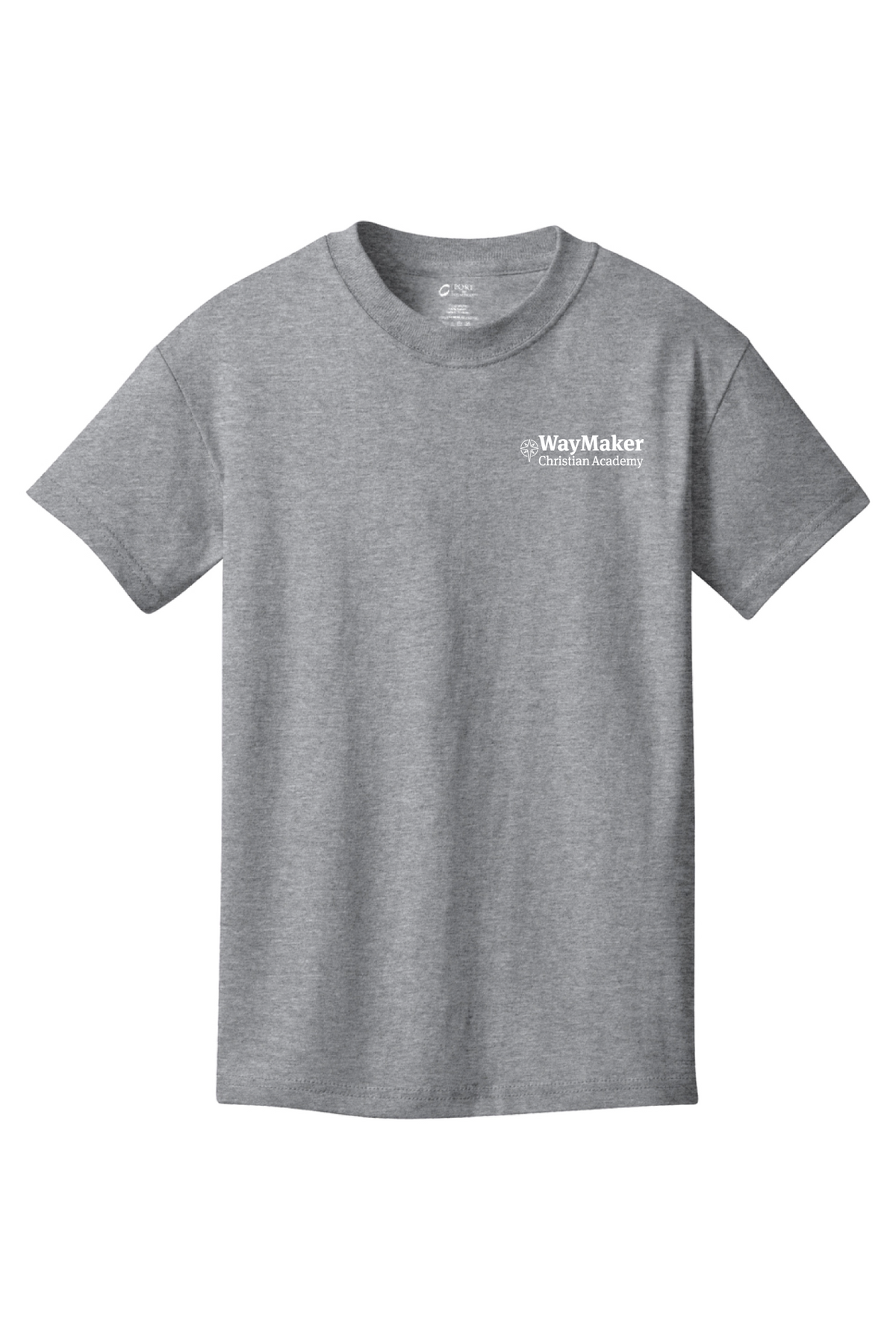 Port &amp; Company - Port &amp; Co Youth Core Cotton Tee. PC54Y- WayMaker - School Store - Transfer Screen Print - #28457