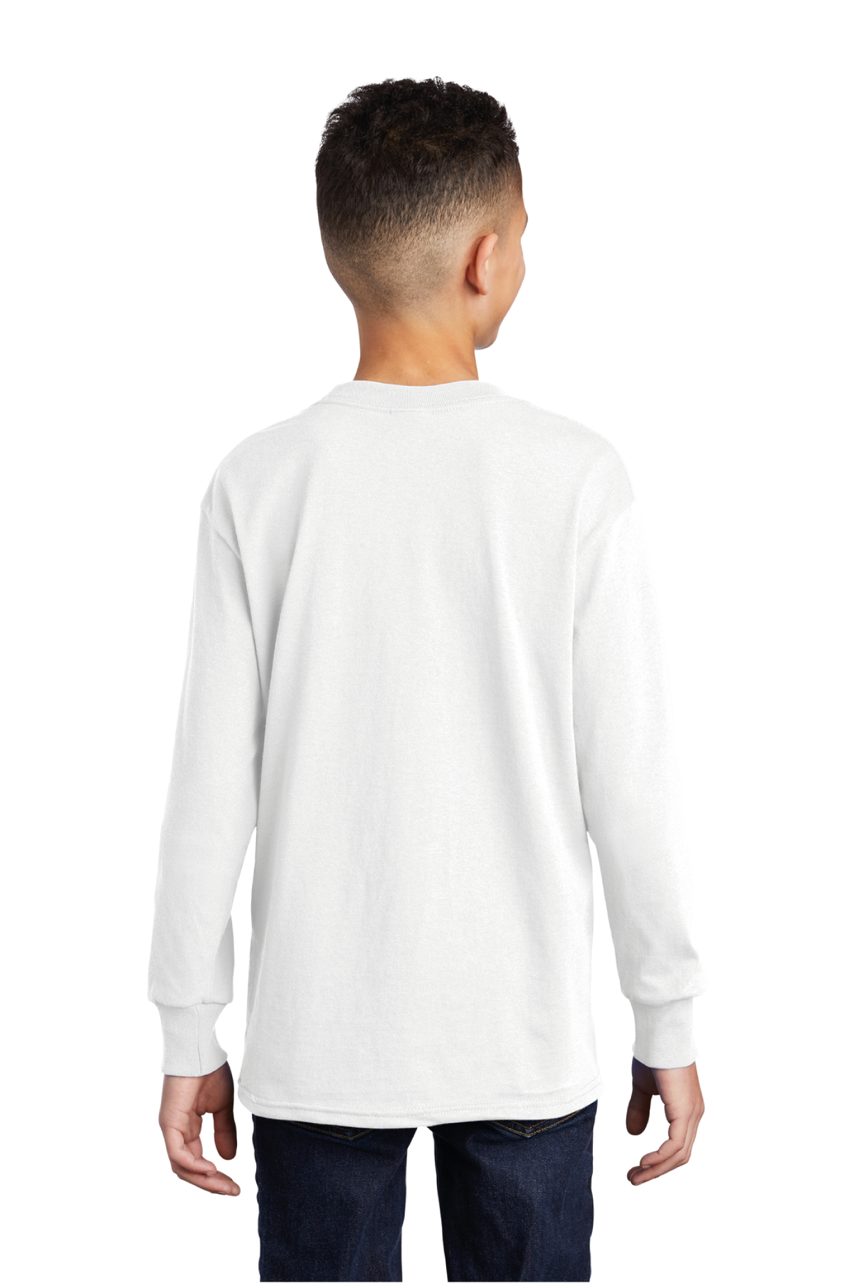 Port &amp; Company - Port &amp; Co Youth Long Sleeve Core Cotton Tee. PC54YLS - WayMaker - School Store - Transfer Screen Print - #28457