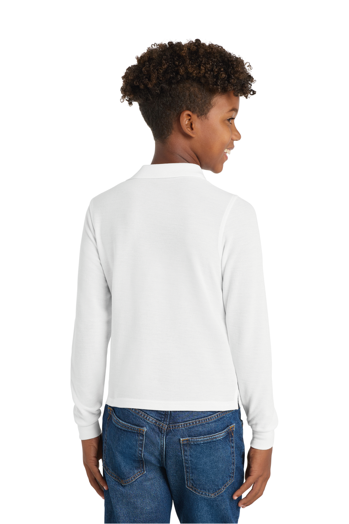 Y500LS - Port Authority Youth Long Sleeve Silk Touch Polo - WayMaker - School Store - Transfer Screen Print - #28457