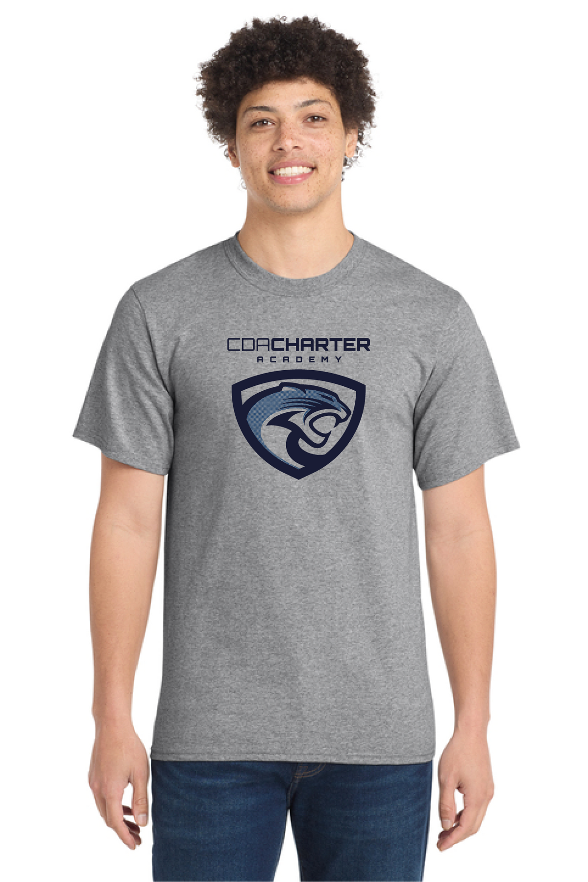 PC61 - Port & Co Essential Tee - CDA Charter Academy - School Store - Transfer Screen Print - #28752