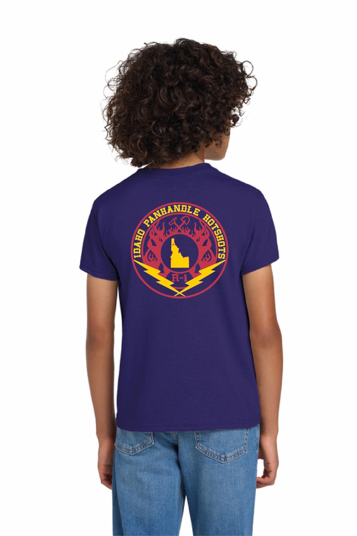 8000B - Gildan Youth DryBlend 50 Cotton/50 Poly T-Shirt - USFS Idaho Panhandle Hotshots - Logowear Store - Screen Print - #29118