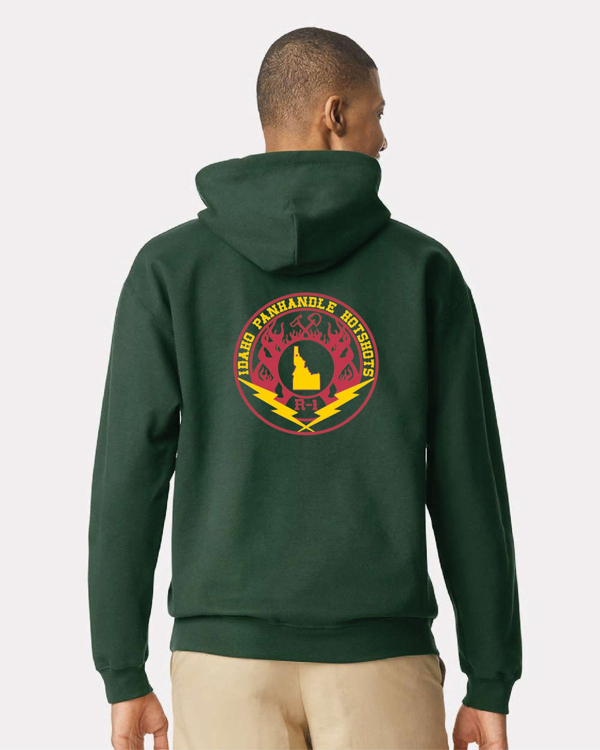 SF500 - Gildan Softstyle Midweight Pullover Hooded Sweatshirt - USFS Idaho Panhandle Hotshots - Logowear Store - Screen Print - #29118