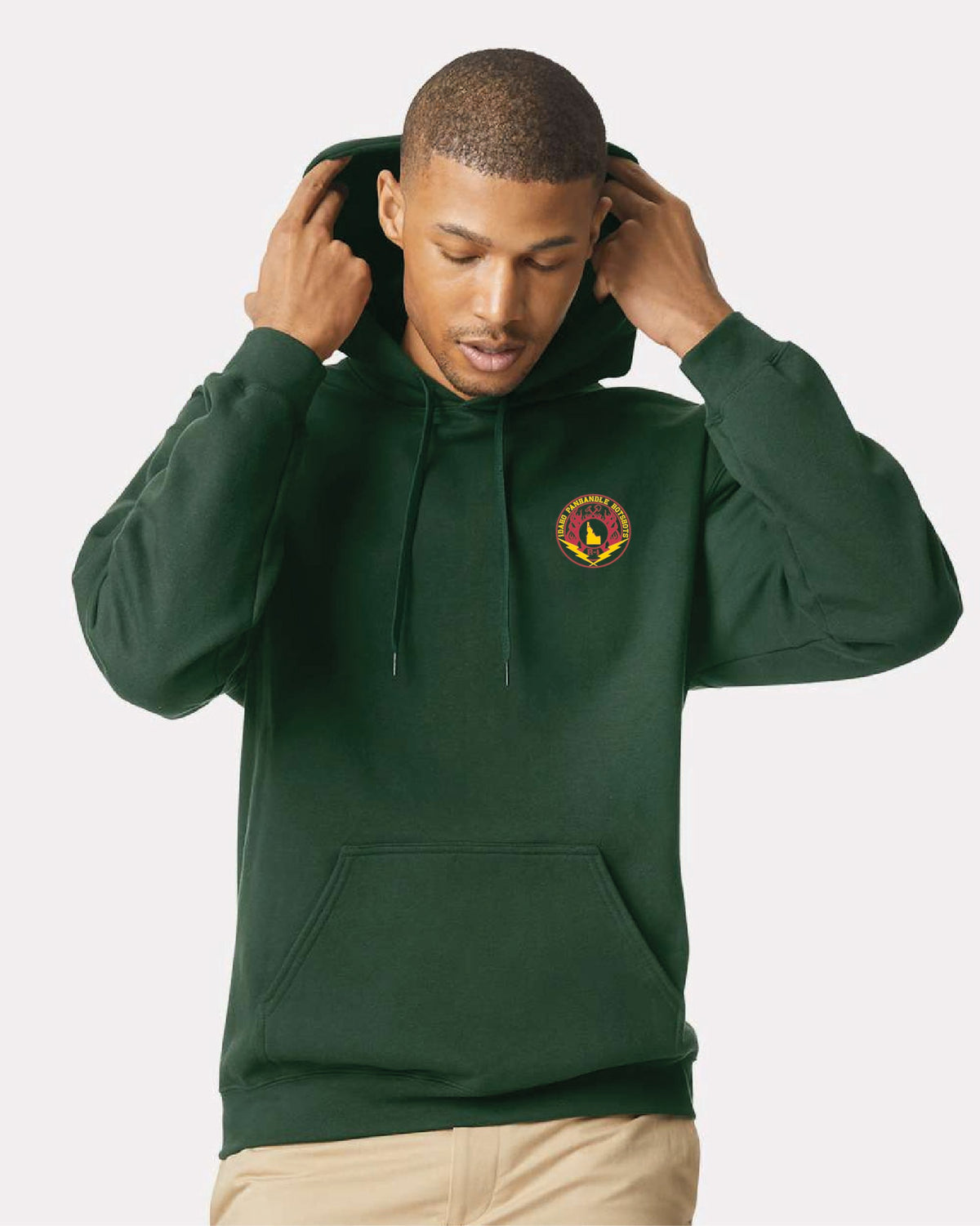 SF500 - Gildan Softstyle Midweight Pullover Hooded Sweatshirt - USFS Idaho Panhandle Hotshots - Logowear Store - Screen Print - #29118