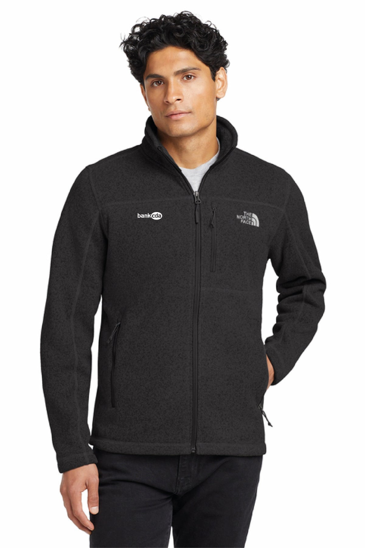 NF0A3LH7 - The North Face Sweater Fleece Jacket - BankCDA - Logowear Store - Embroidery - #29162