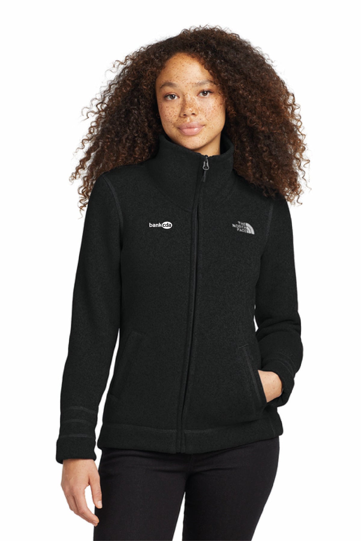 NF0A3LH8 - The North Face Women's Sweater Fleece Jacket - BankCDA - Logowear Store - Embroidery - #29162