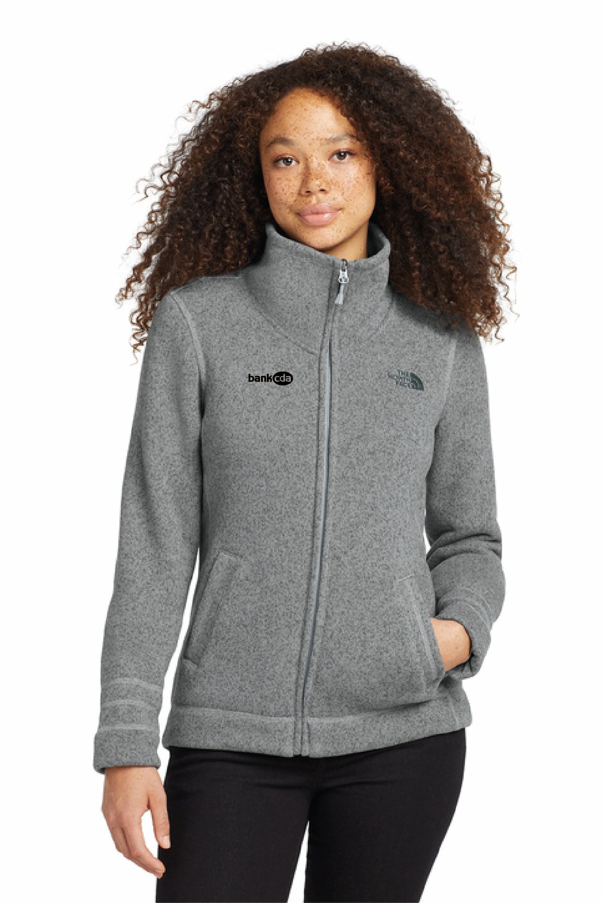 NF0A3LH8 - The North Face Women's Sweater Fleece Jacket - BankCDA - Logowear Store - Embroidery - #29162