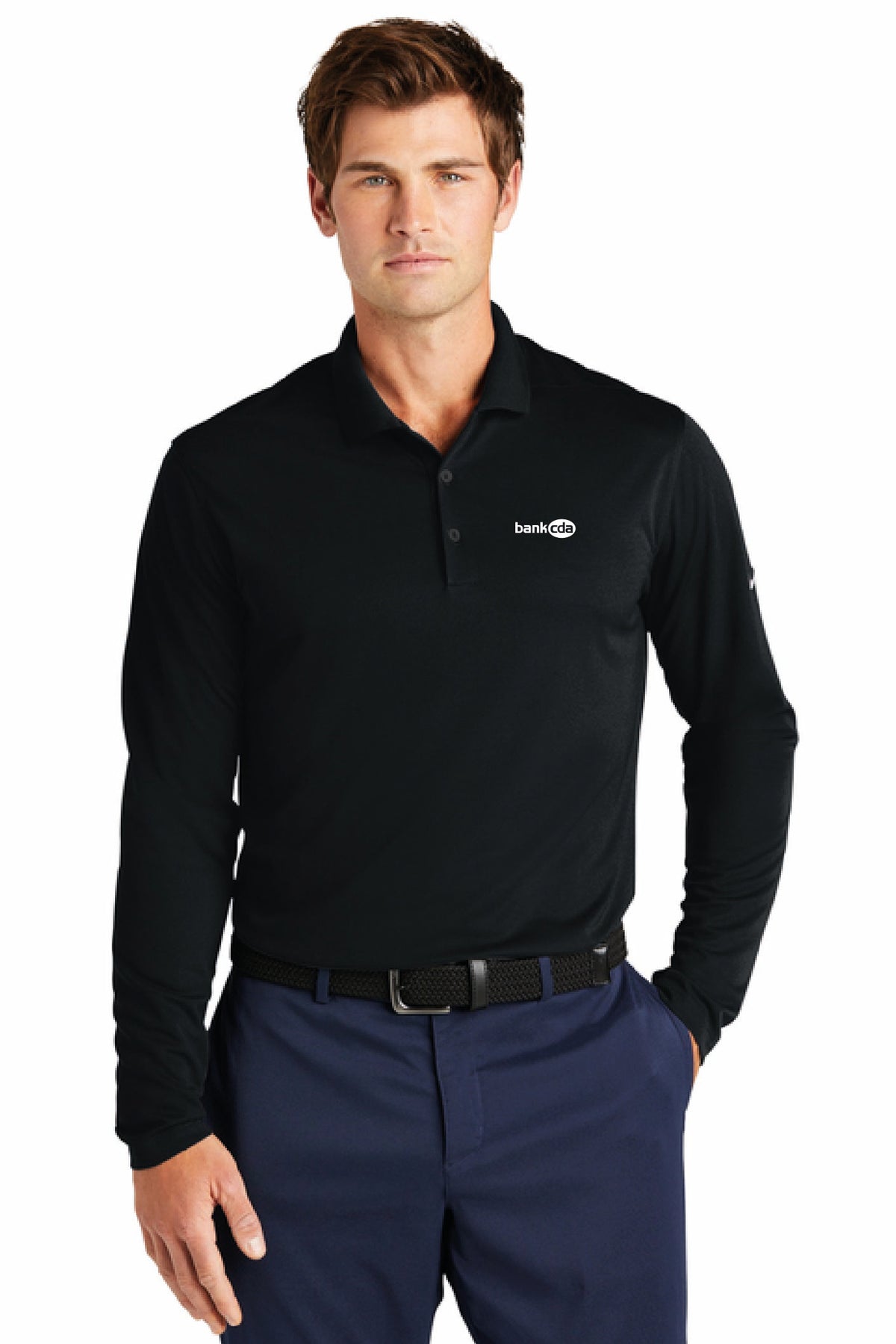 NKDC2104 - Nike Dri-FIT Micro Pique 2.0 Long Sleeve Polo - BankCDA - Logowear Store - Embroidery - #29162