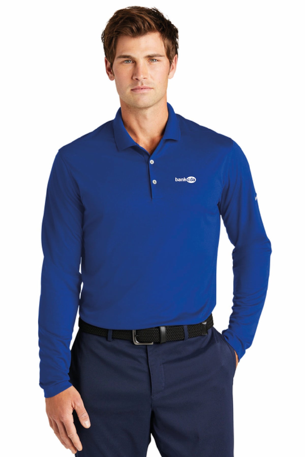 NKDC2104 - Nike Dri-FIT Micro Pique 2.0 Long Sleeve Polo - BankCDA - Logowear Store - Embroidery - #29162