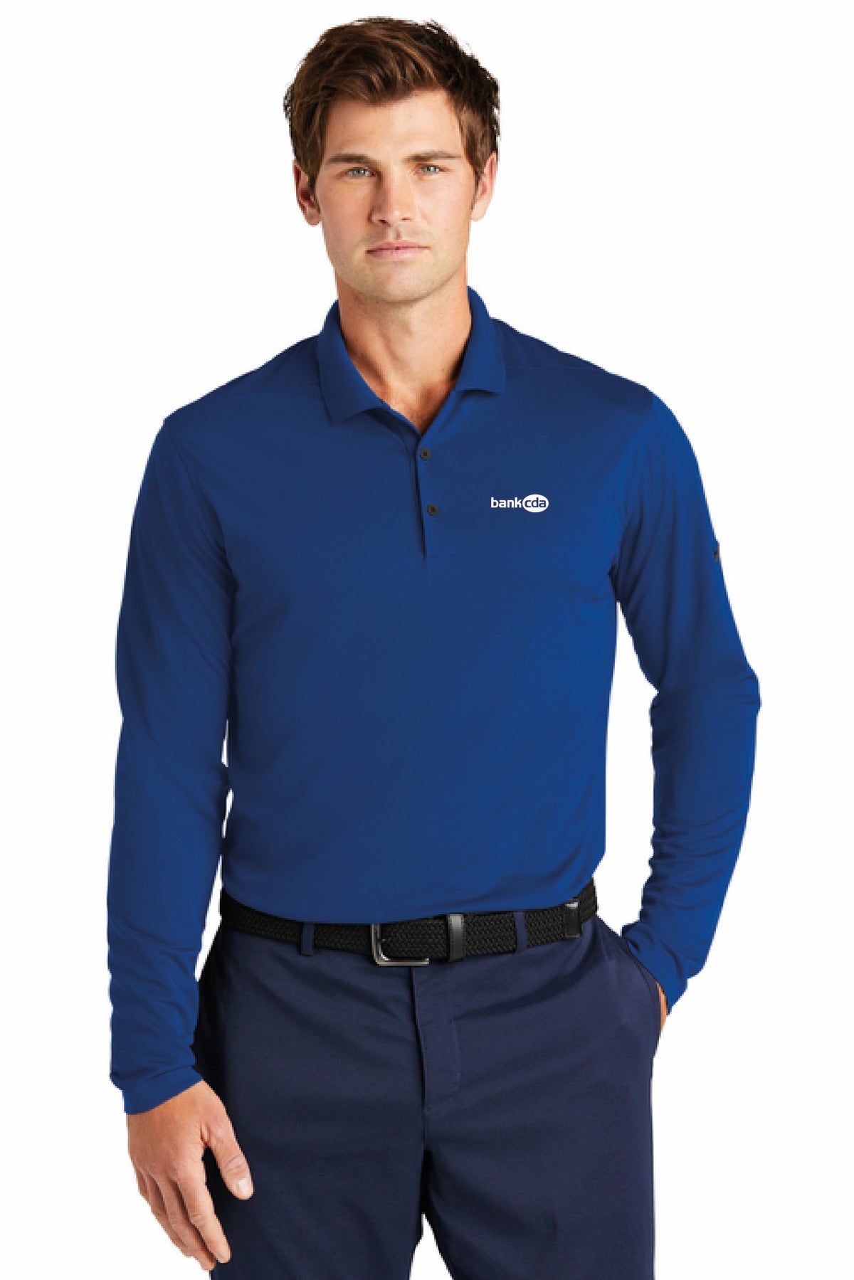 NKDC2104 - Nike Dri-FIT Micro Pique 2.0 Long Sleeve Polo - BankCDA - Logowear Store - Embroidery - #29162