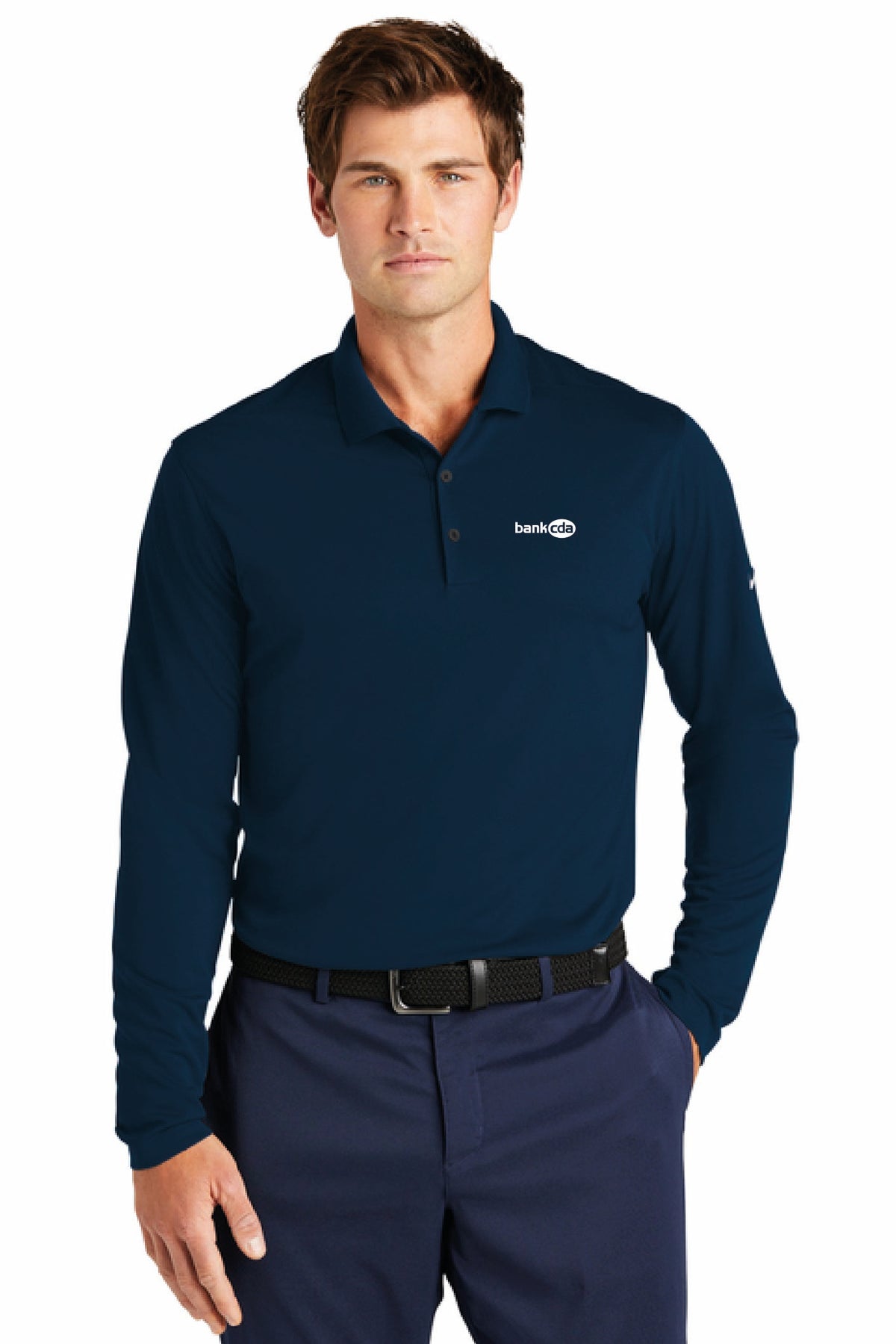 NKDC2104 - Nike Dri-FIT Micro Pique 2.0 Long Sleeve Polo - BankCDA - Logowear Store - Embroidery - #29162