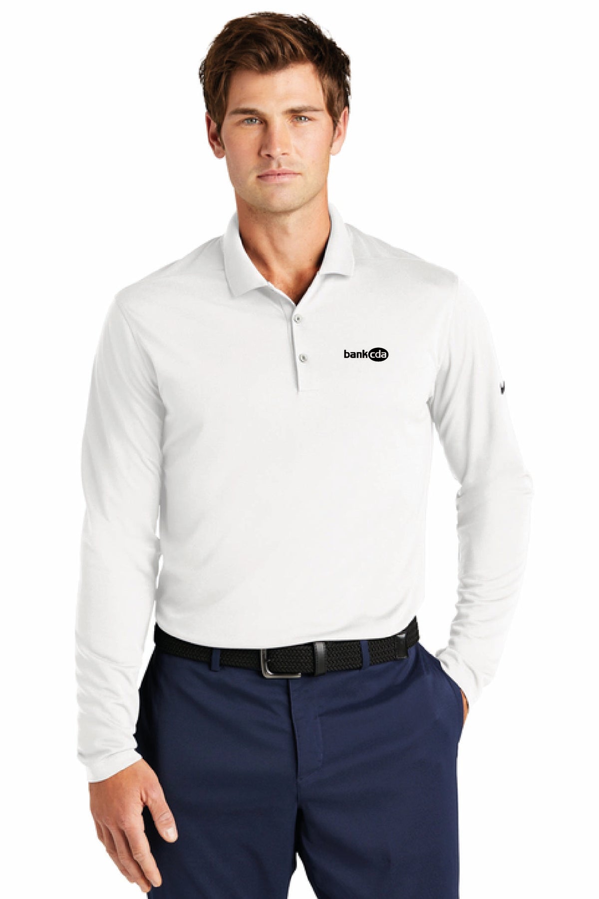 NKDC2104 - Nike Dri-FIT Micro Pique 2.0 Long Sleeve Polo - BankCDA - Logowear Store - Embroidery - #29162
