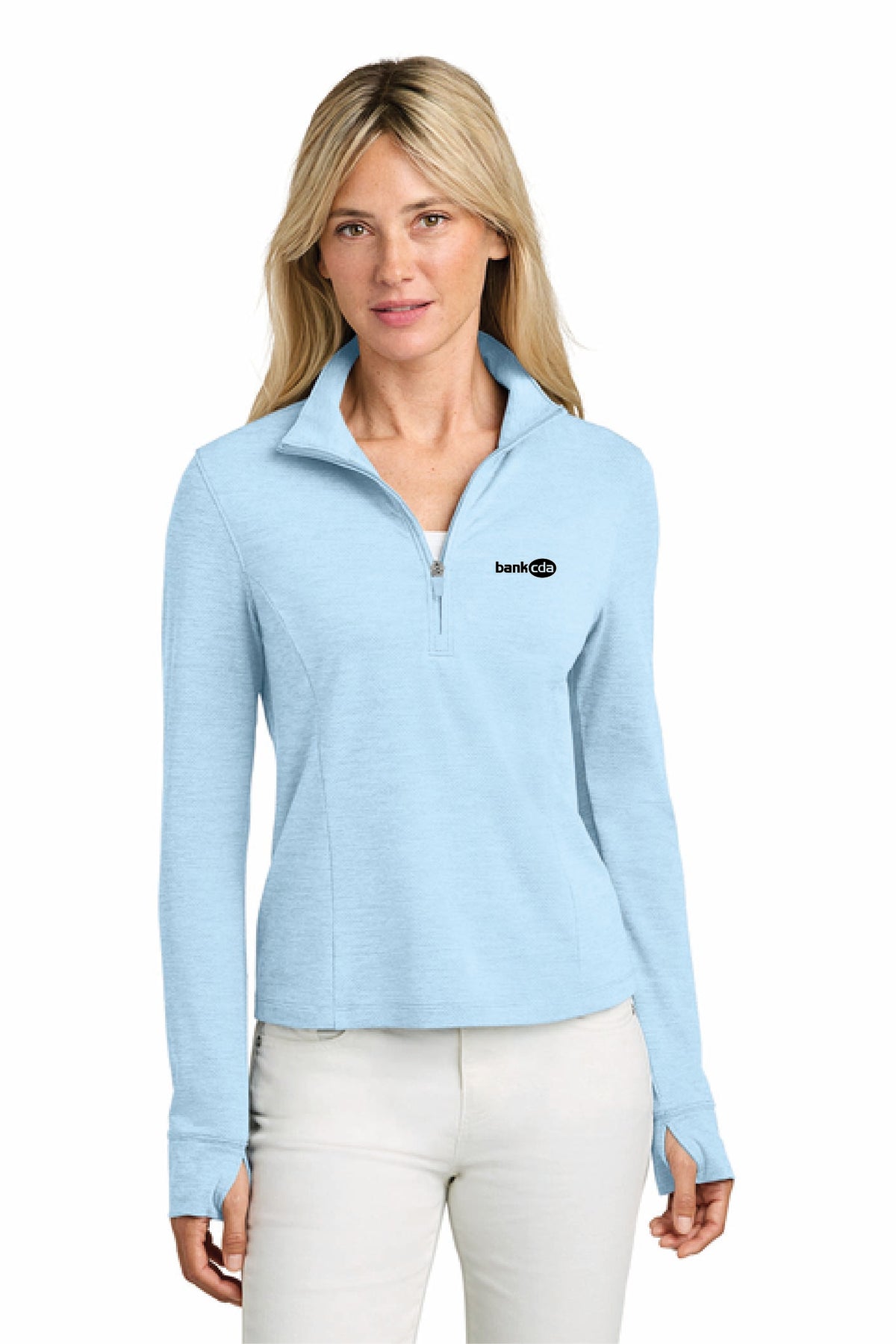 TMA42778 - TravisMathew Women's Onward 1/2-Zip - BankCDA - Logowear Store - Embroidery - #29162