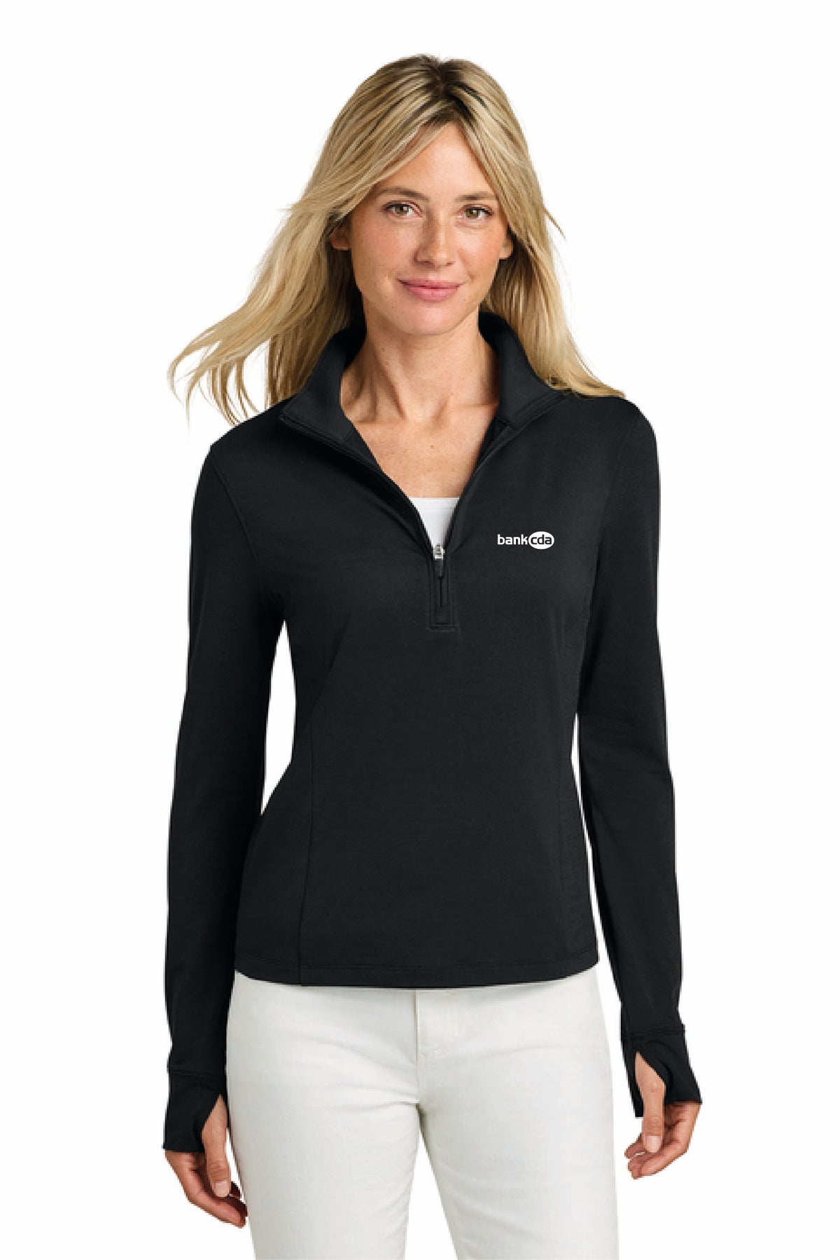 TMA42778 - TravisMathew Women's Onward 1/2-Zip - BankCDA - Logowear Store - Embroidery - #29162