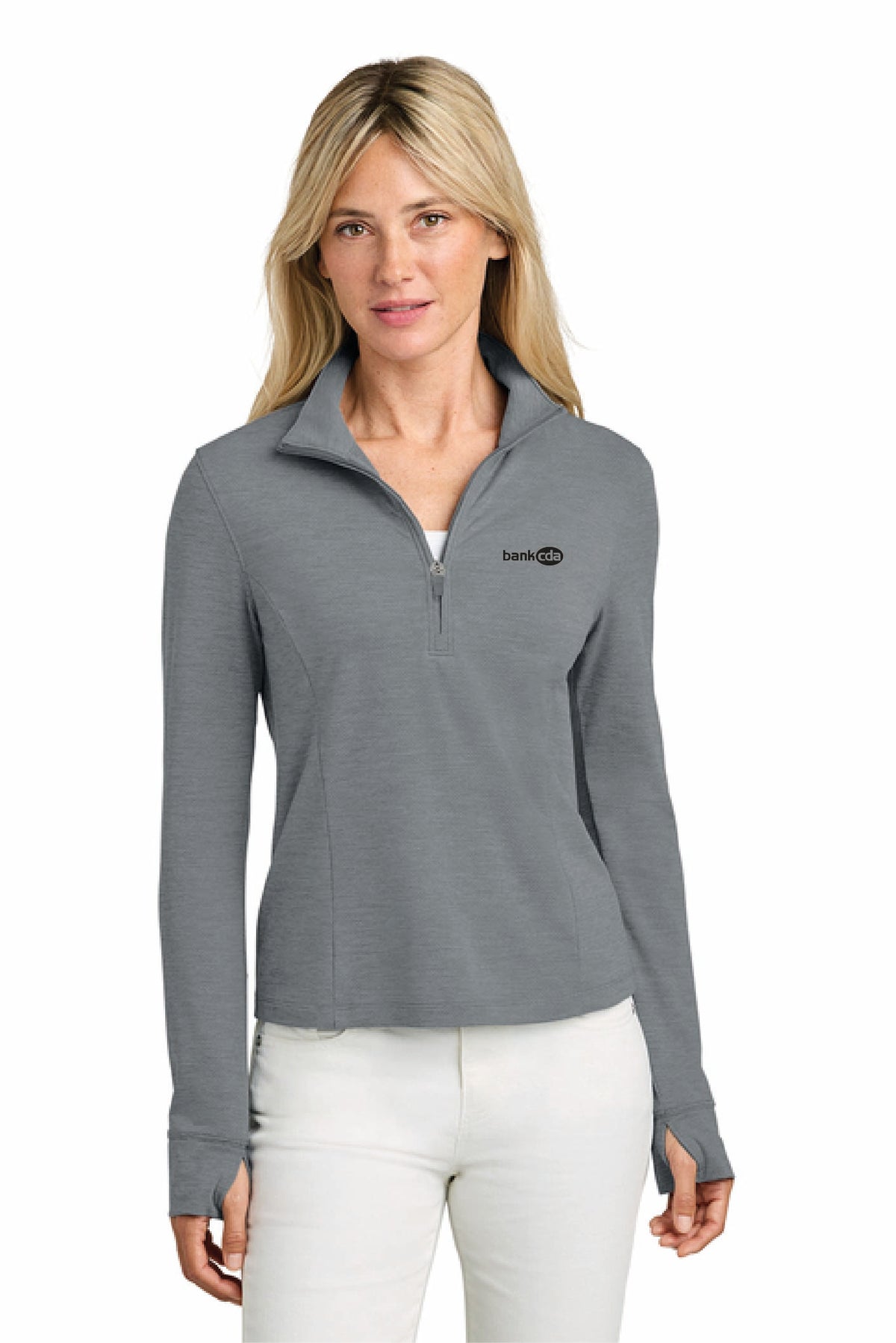 TMA42778 - TravisMathew Women's Onward 1/2-Zip - BankCDA - Logowear Store - Embroidery - #29162
