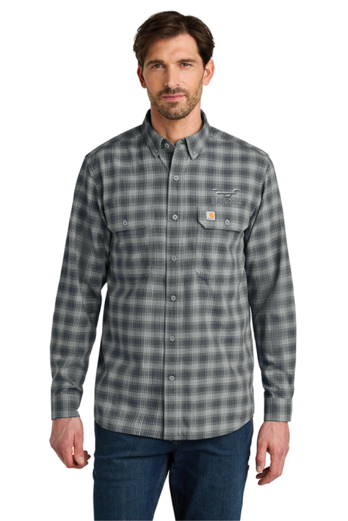 CT107109 - Carhartt Rugged Flex Plaid Long Sleeve Shirt - Selland Construction - Logowear Store - Embroidery - #29632