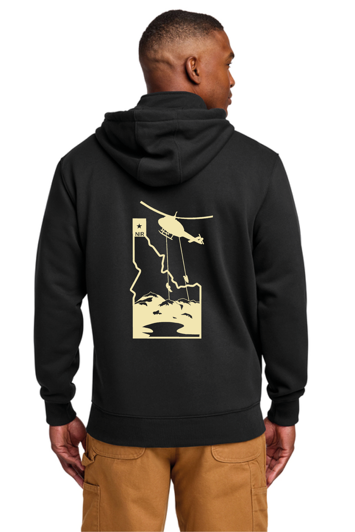 CT100617 - Carhartt Rain Defender Paxton Heavyweight Hooded Zip Mock Sweatshirt - North Idaho Rappel Crew - Order Collection Store - Screen Print - #29222