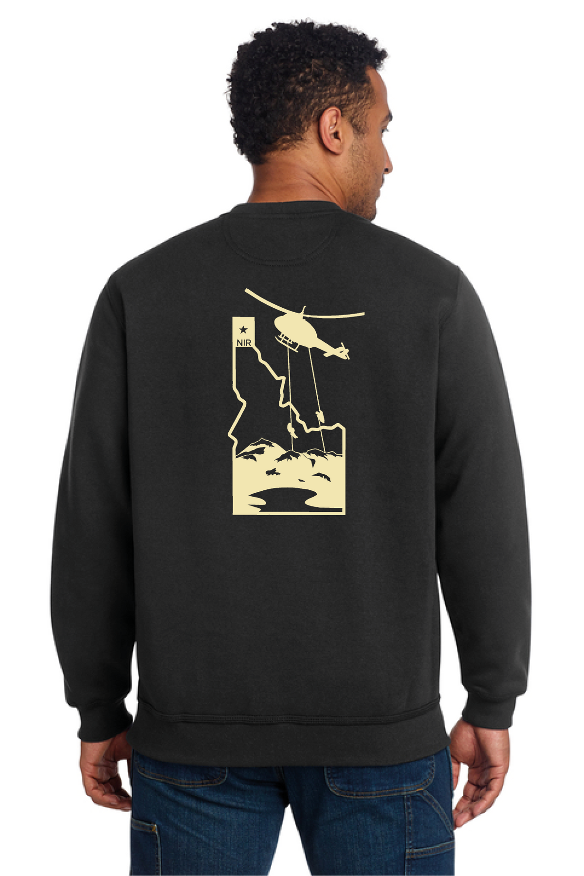CTK124 - Carhartt Midweight Crewneck Sweatshirt - North Idaho Rappel Crew - Order Collection Store - Screen Print - #29222