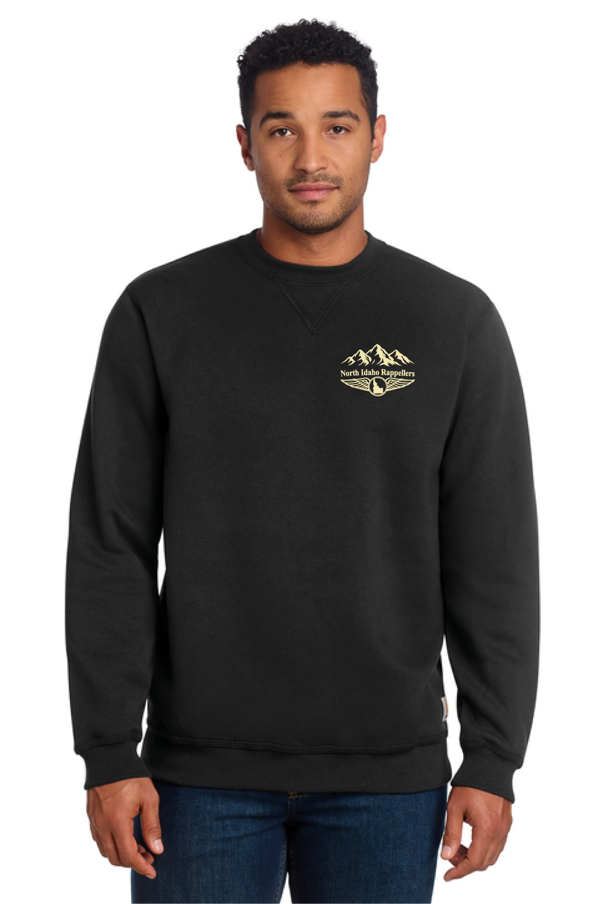 CTK124 - Carhartt Midweight Crewneck Sweatshirt - North Idaho Rappel Crew - Order Collection Store - Screen Print - #29222