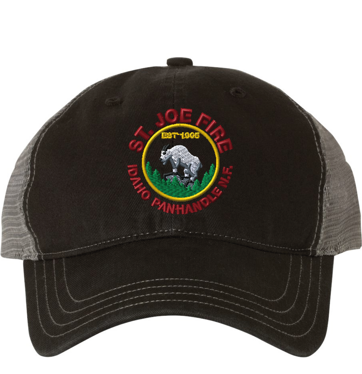 115 - Printed Trucker Cap - St. Joe Fire - Logowear Store - Embroidery - #29319