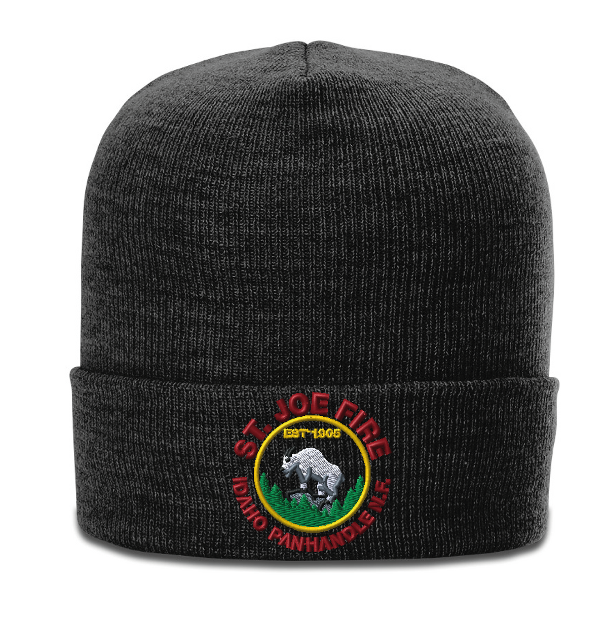 137 - HEATHERED BEANIE WITH CUFF - St. Joe Fire - Logowear Store - Embroidery - #29319