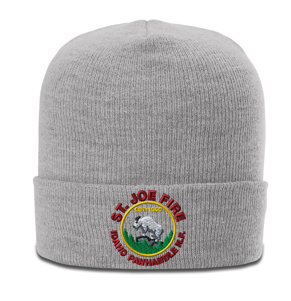 137 - HEATHERED BEANIE WITH CUFF - St. Joe Fire - Logowear Store - Embroidery - #29319