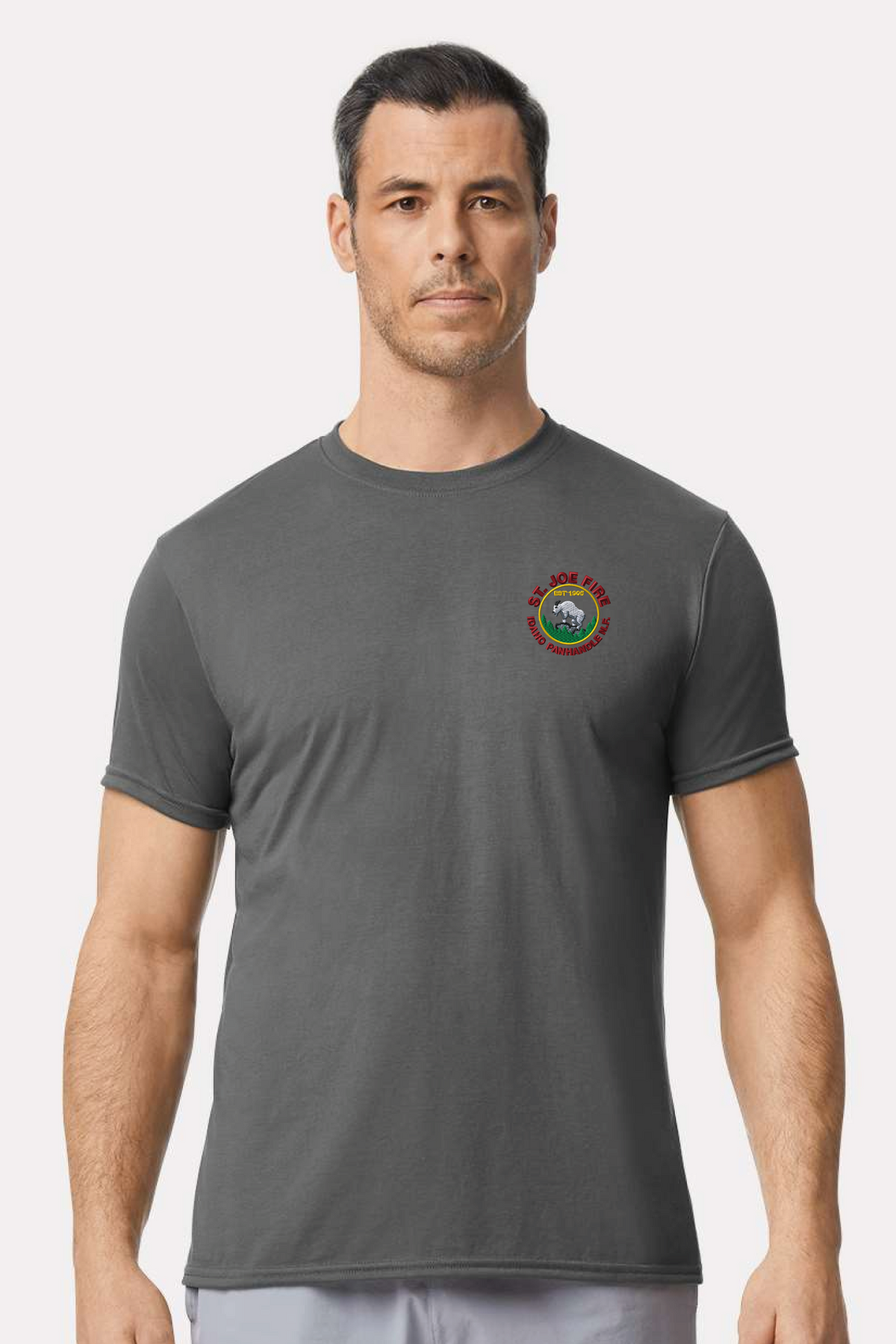 42000 - Gildan Gildan Performance T-Shirt - St. Joe Fire - Logowear Store - Embroidery - #29319
