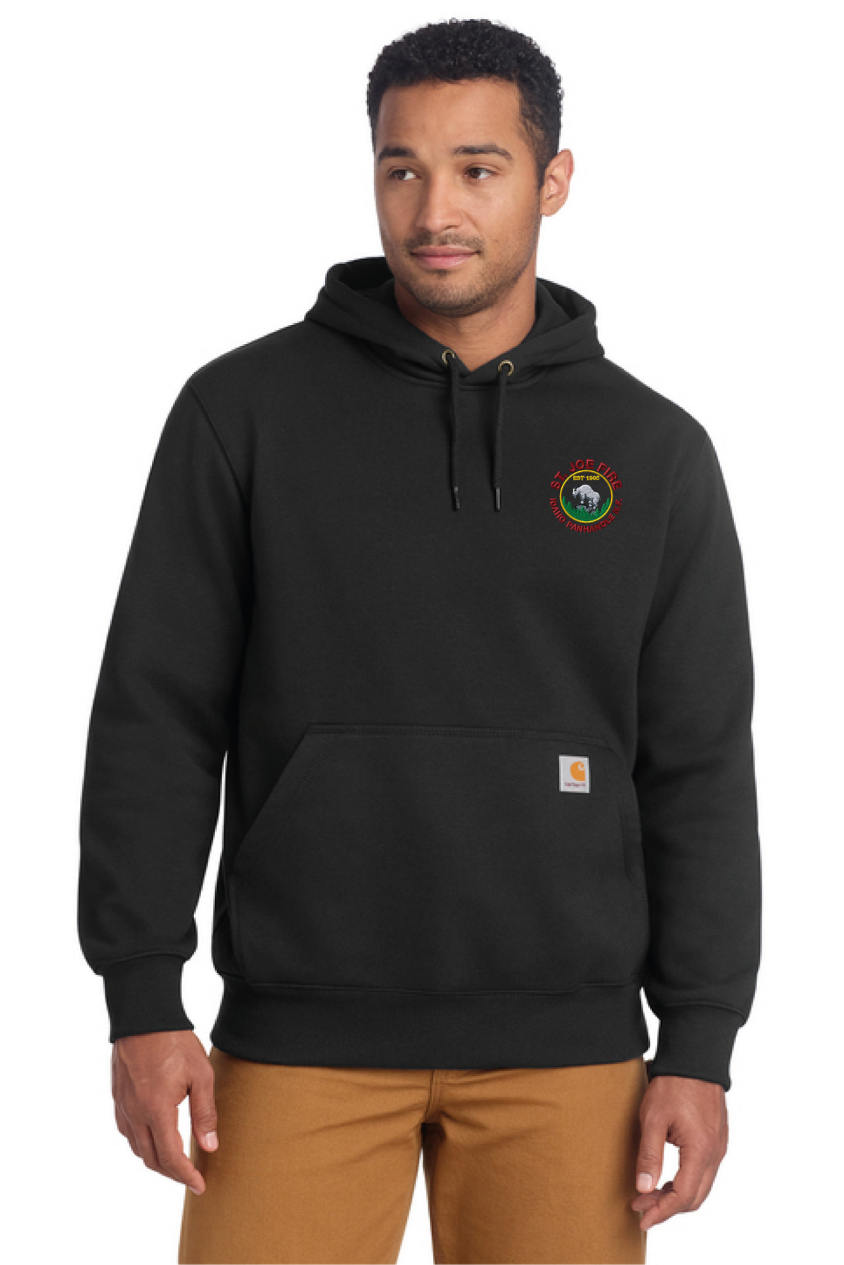 CT100615 - Carhartt Rain Defender Paxton Heavyweight Hooded Sweatshirt - St. Joe Fire - Logowear Store - Embroidery - #29319