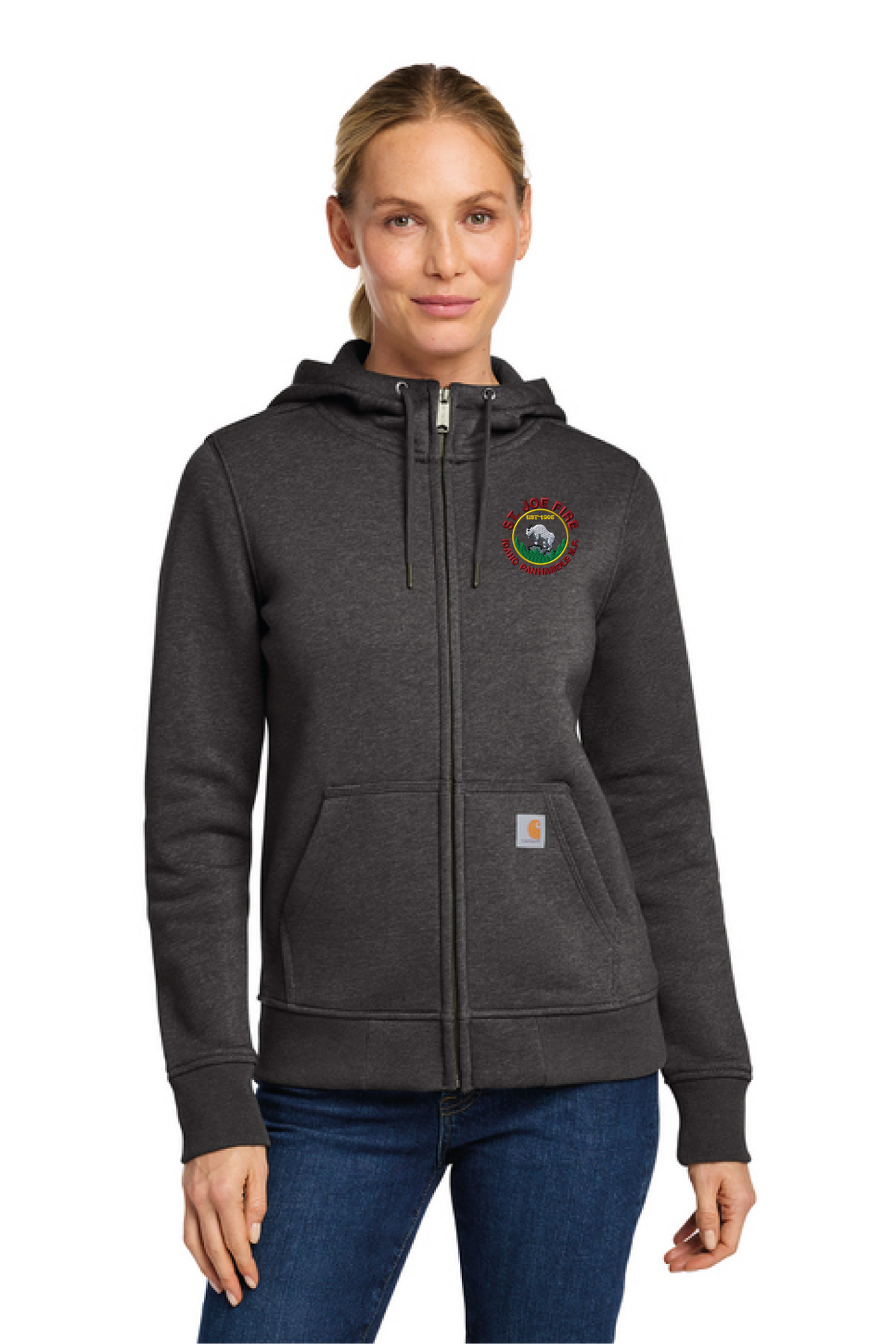 CT102788 - Carhartt Women's Clarksburg Full-Zip Hoodie - St. Joe Fire - Logowear Store - Embroidery - #29319