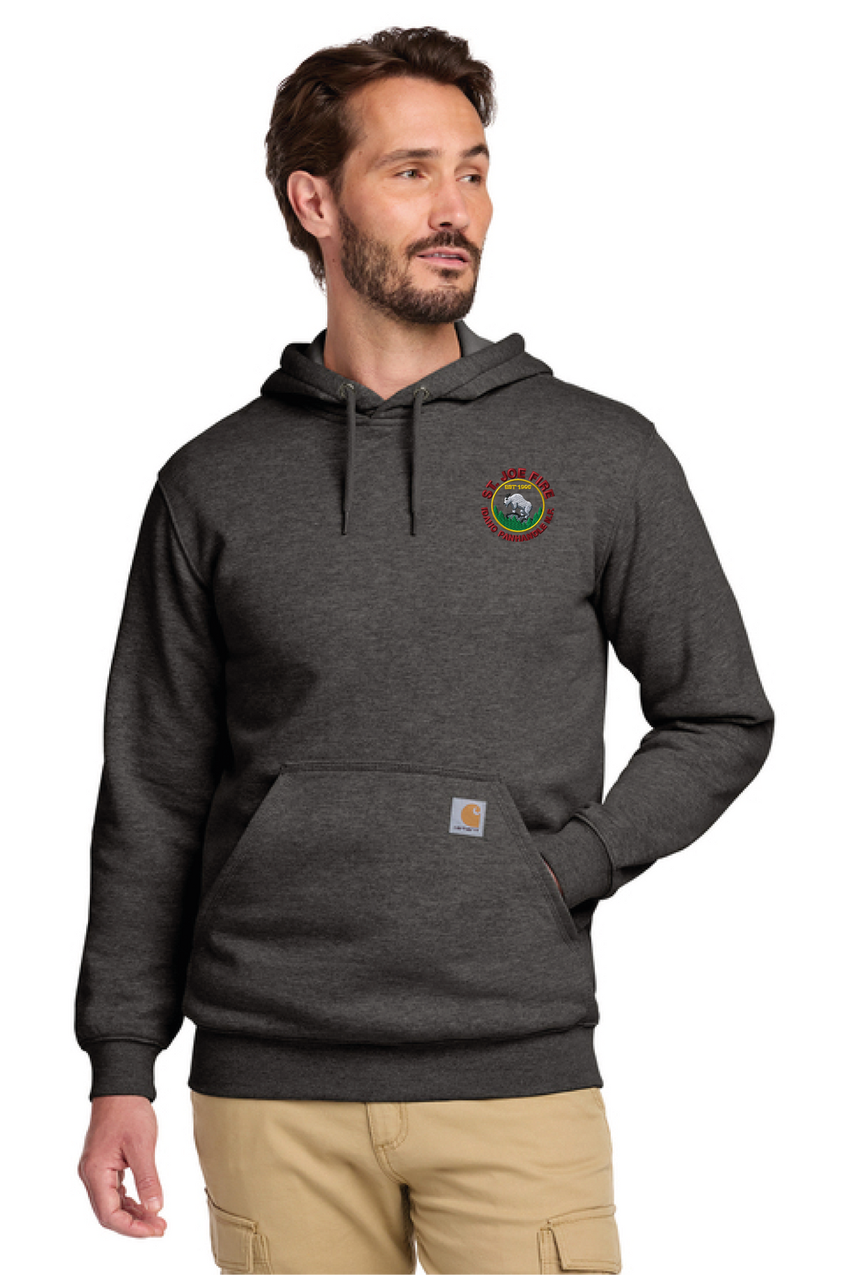 CTK121 - Carhartt Midweight Hooded Sweatshirt - St. Joe Fire - Logowear Store - Embroidery - #29319