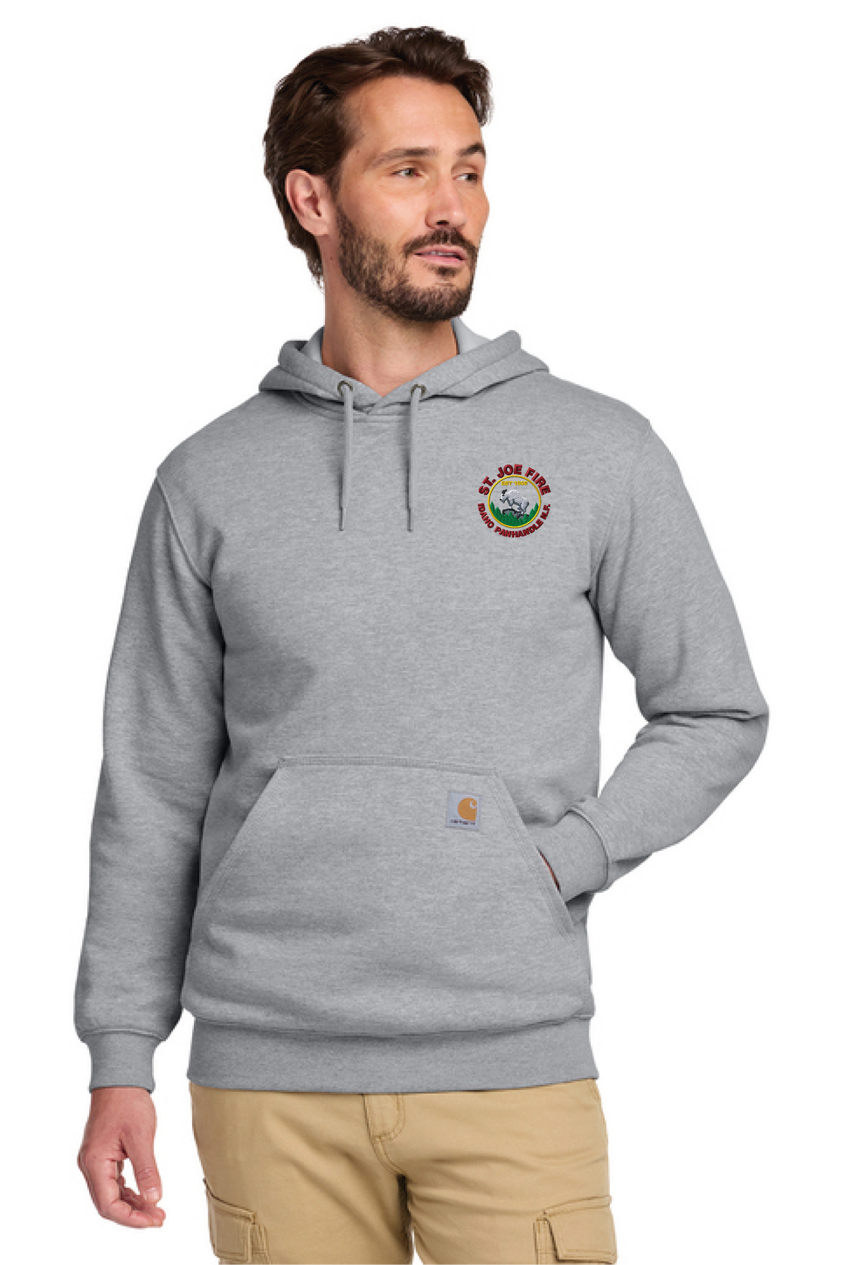 CTK121 - Carhartt Midweight Hooded Sweatshirt - St. Joe Fire - Logowear Store - Embroidery - #29319