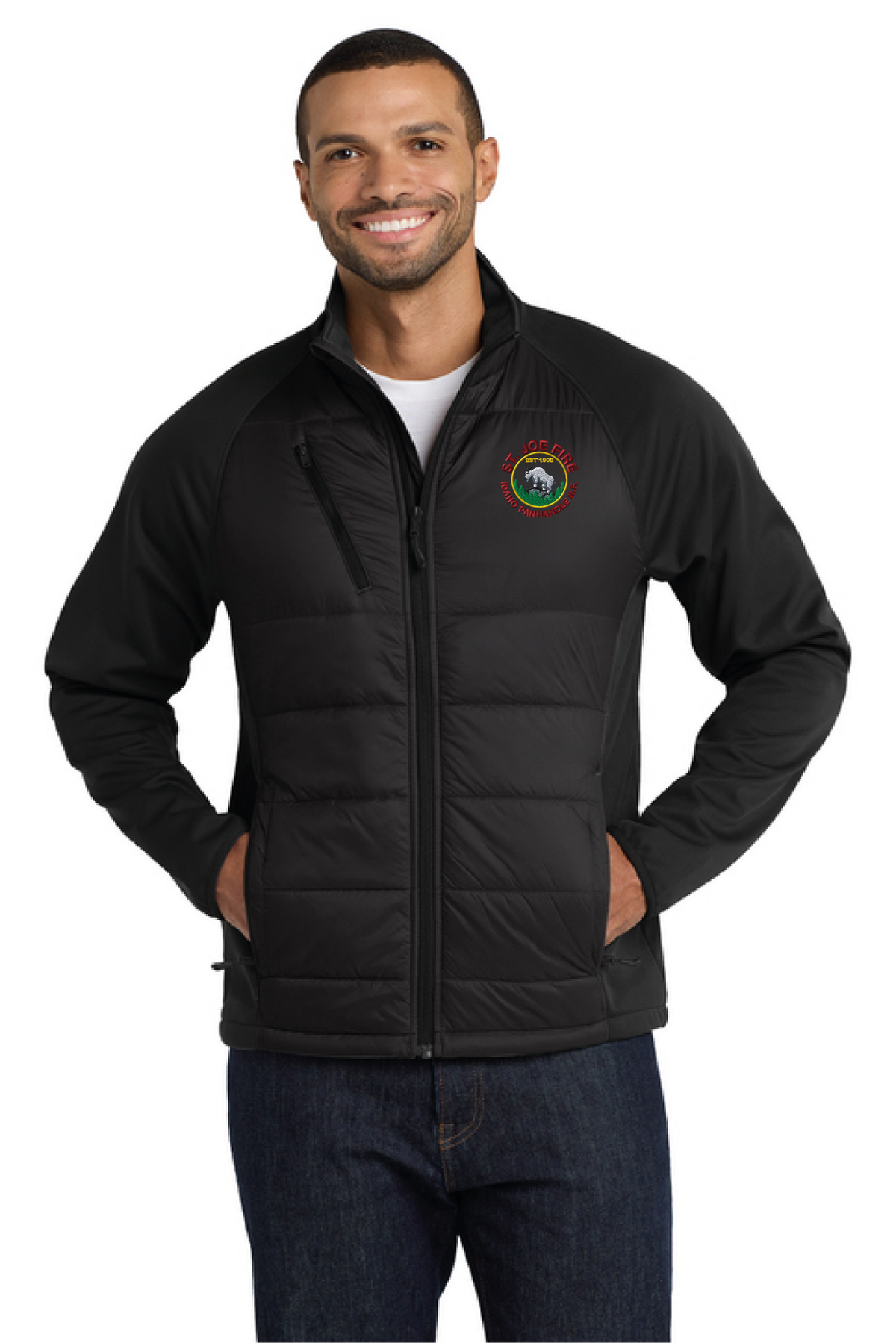 J787 - Port Authority Hybrid Soft Shell Jacket - St. Joe Fire - Logowear Store - Embroidery - #29319