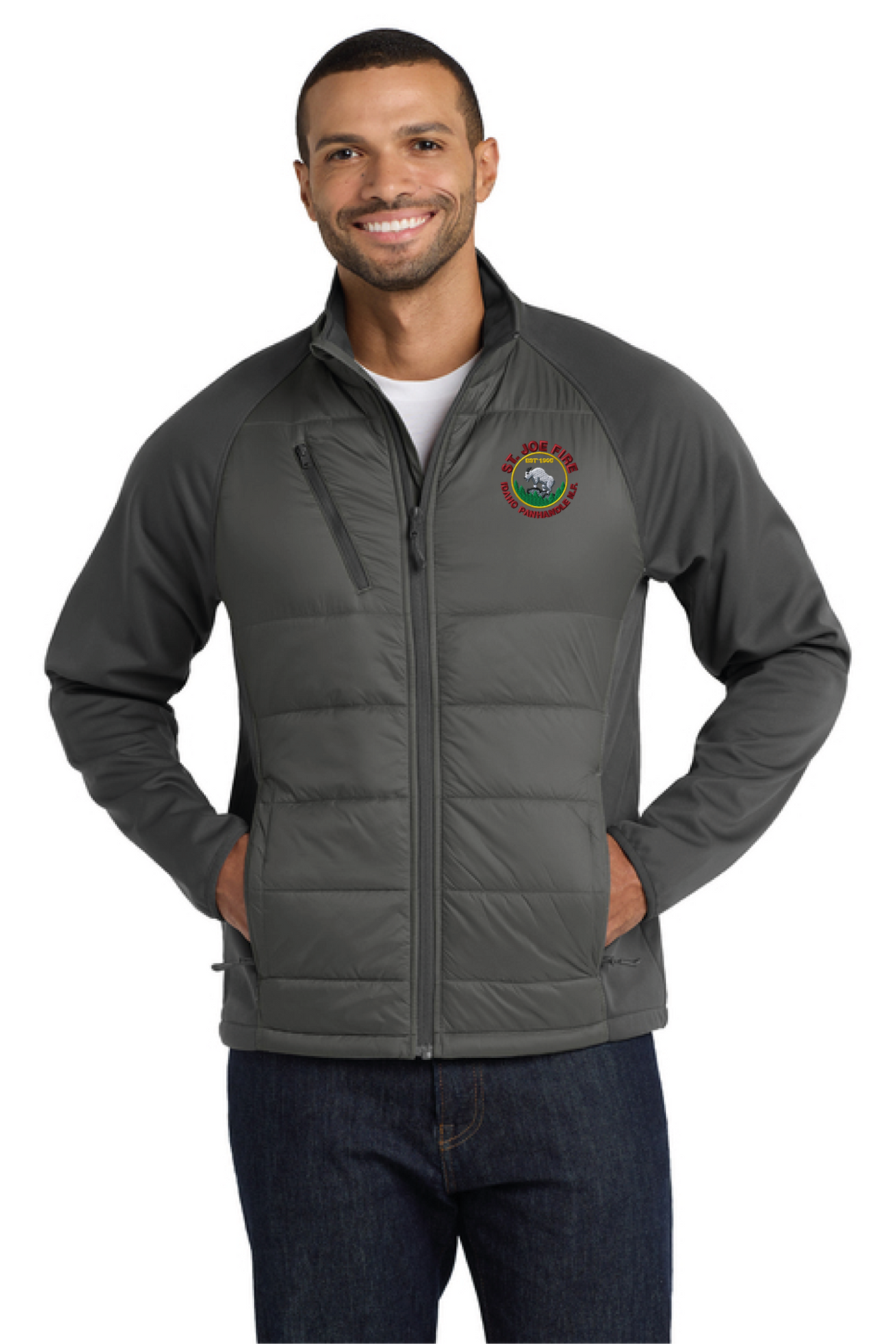 J787 - Port Authority Hybrid Soft Shell Jacket - St. Joe Fire - Logowear Store - Embroidery - #29319