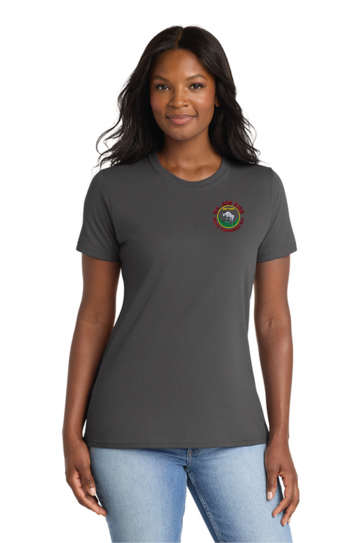 LPC55 - Port & Company Women's Core Blend Tee - St. Joe Fire - Logowear Store - Embroidery - #29319