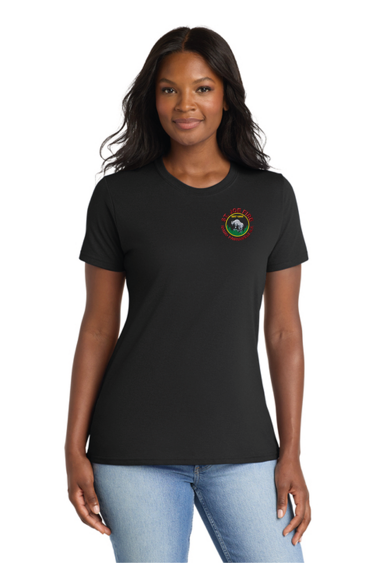 LPC55 - Port & Company Women's Core Blend Tee - St. Joe Fire - Logowear Store - Embroidery - #29319